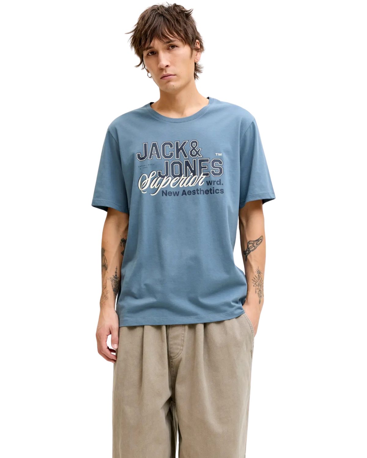 Jack & Jones Print-Shirt (Spar-Set, 4er-Pack) mit Logodruck, aus Bio-Baumwo günstig online kaufen