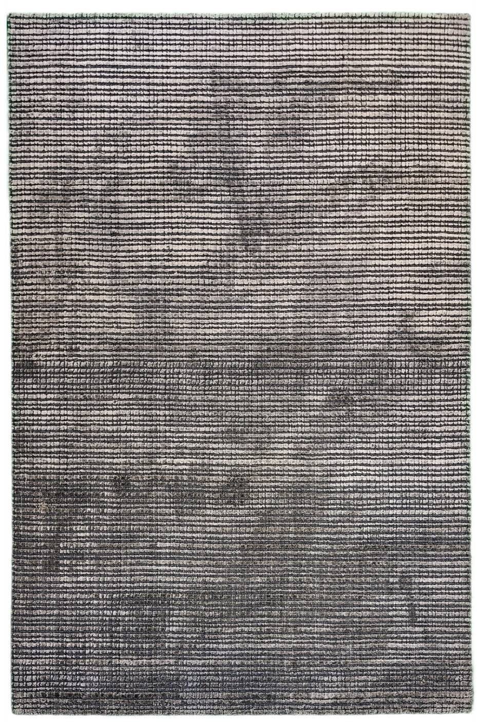 Rug Studios Teppich MANDOVI Check Box, Rechteckig, Höhe: 0 mm, Wohnzimmer, 200 x 300 cm, Graubraun