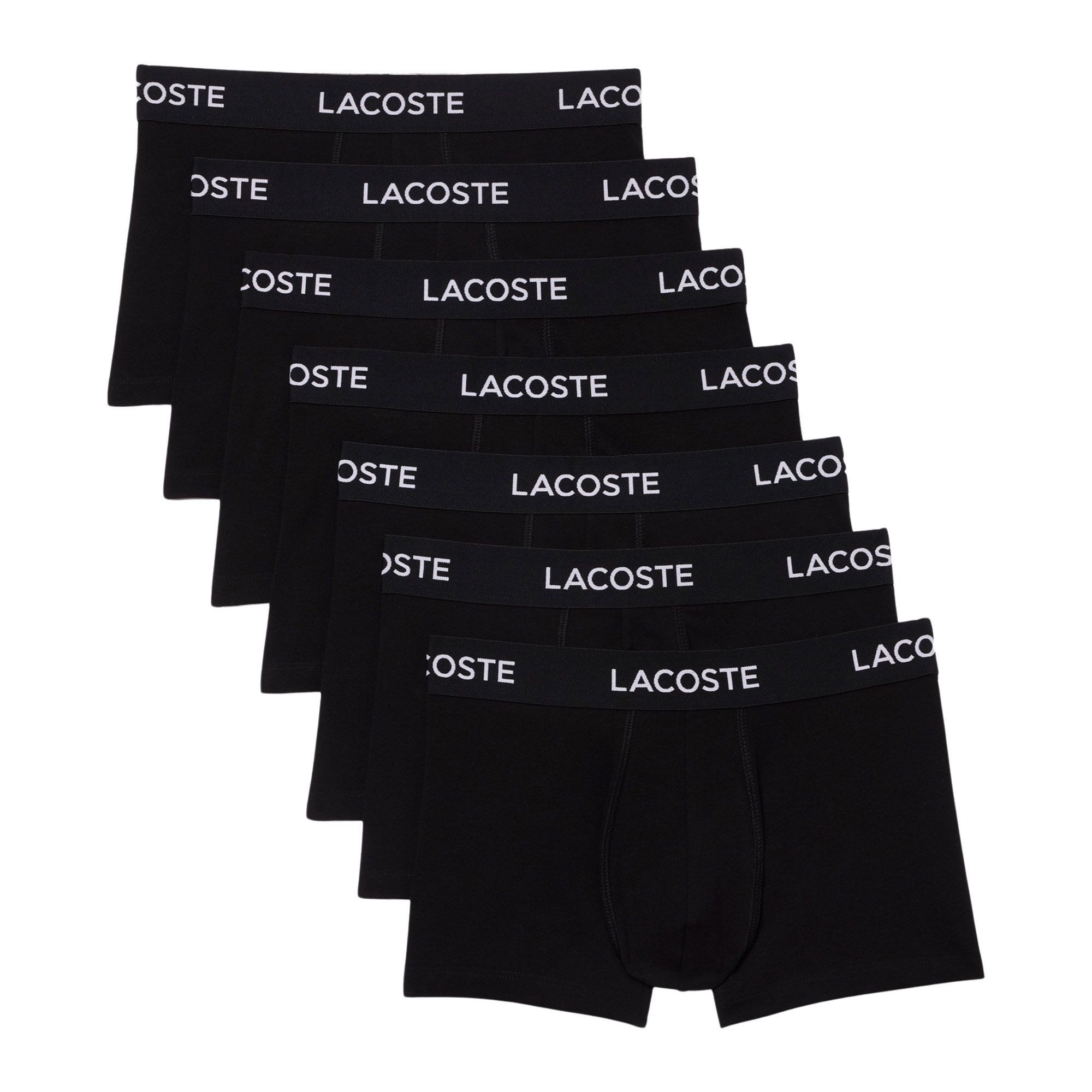 Lacoste Boxershorts Herren Logo Waist Trunk Boxershorts 7er pack