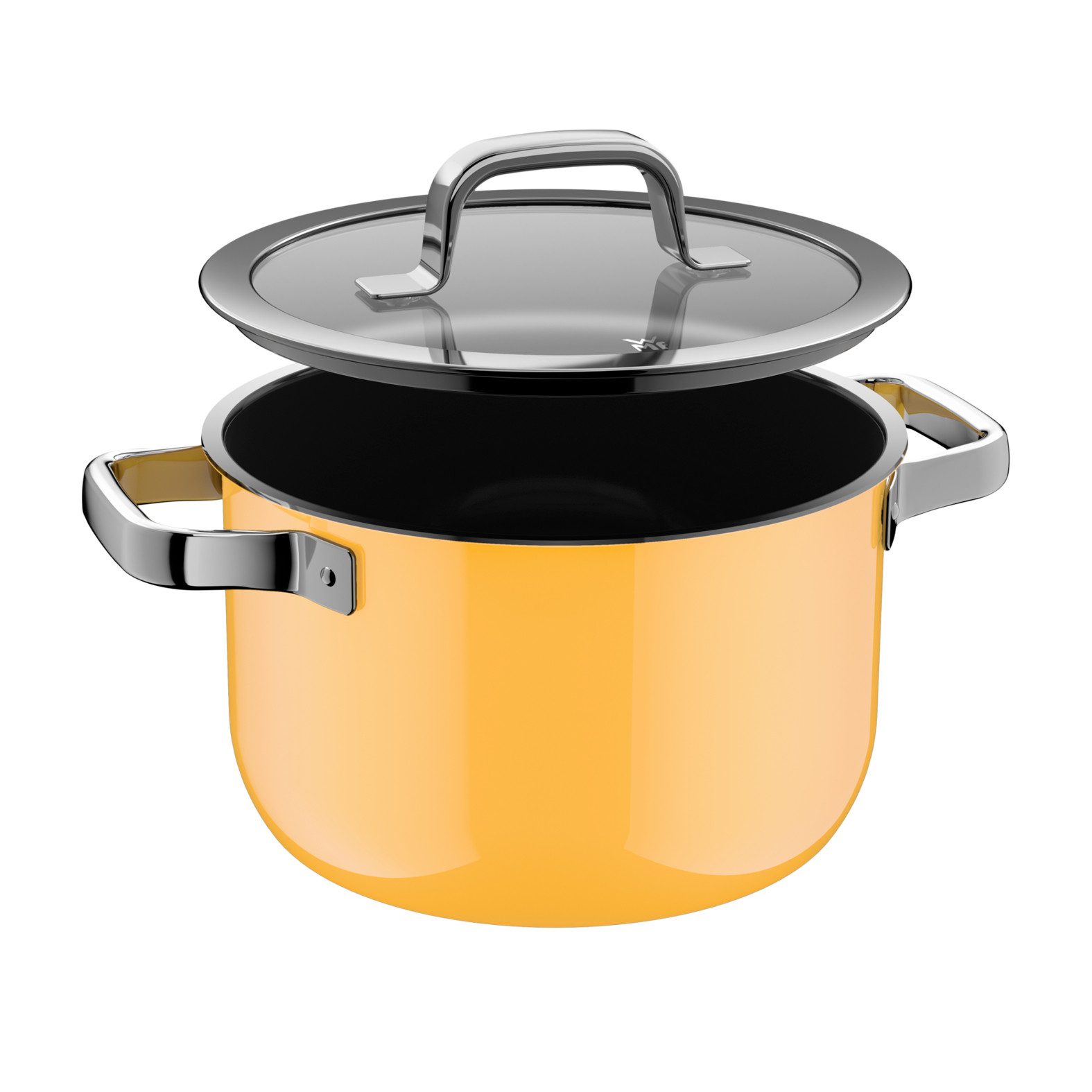 WMF Kochtopf Fusiontec Mineral Pro, Kochtopf mit Deckel, 20 cm, Mango Yellow, Fusiontec (Induktionsgeeignet, 1-tlg., 20 cm), Made in Germany