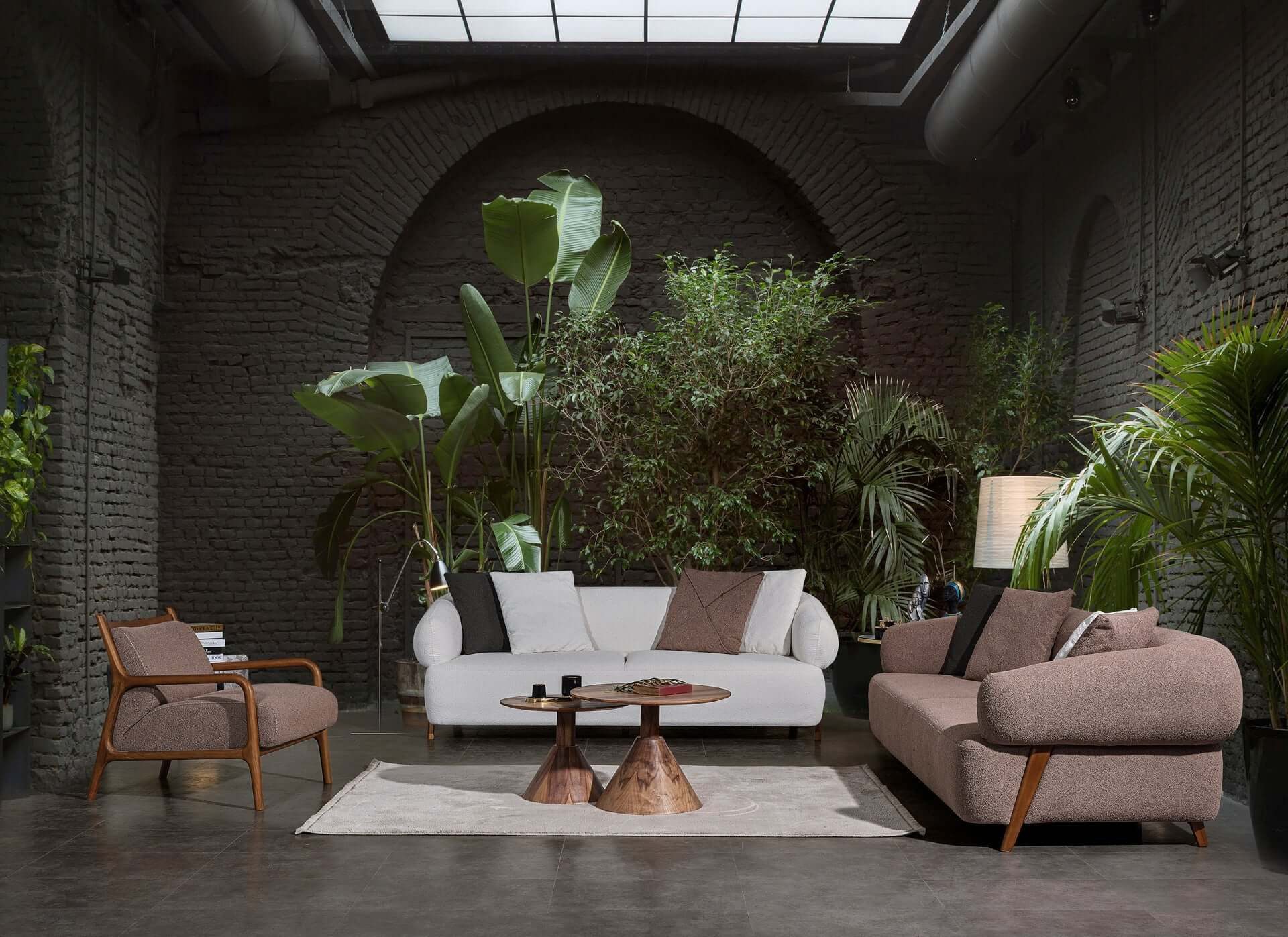 Nobelaa Sofa Sitzgruppe/Sofa Set - Wohnzimmergarnitur "Lavender" 3+3+1