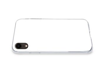 MuchoWow Handyhülle Weiß - Farben - Neutral, Handyhülle Apple iPhone XR, Smartphone-Bumper, Print, Handy