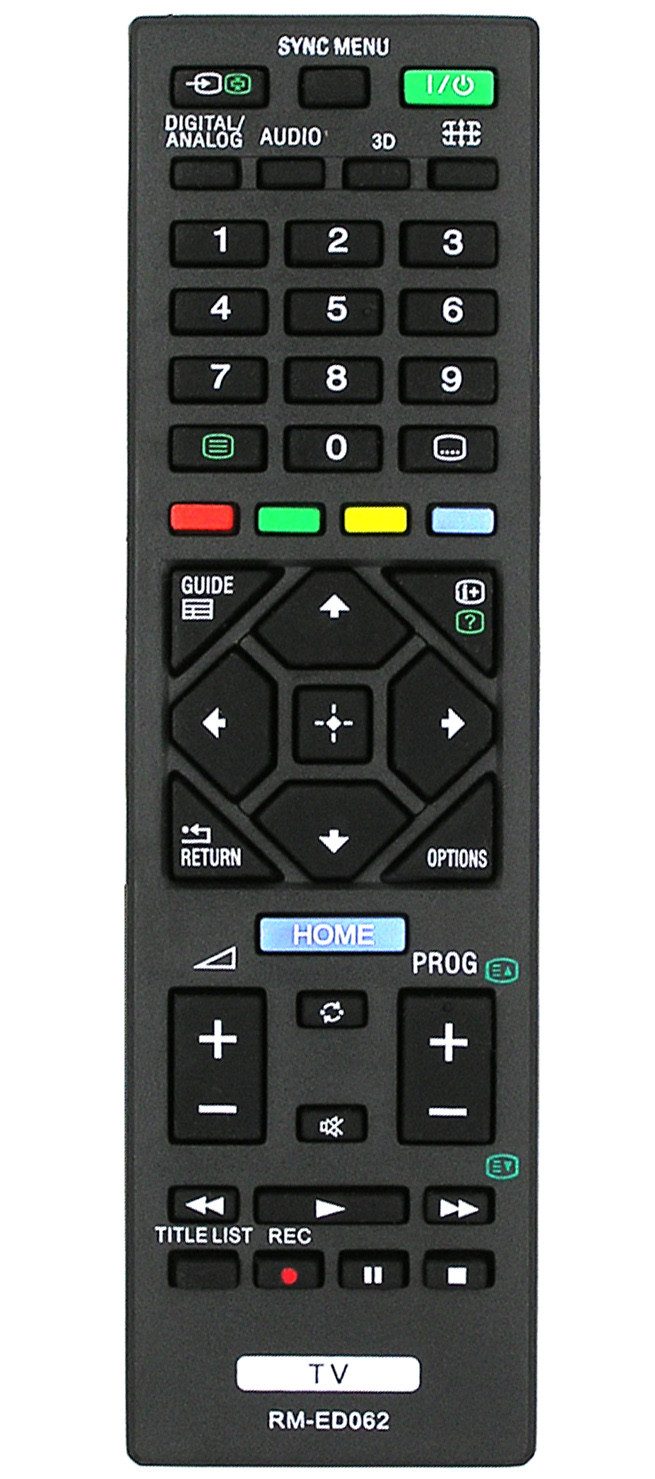 Alltro Ersatz Fernbedienung für SONY RM-ED062 / RMED062 TV Fernbedienung von Alltro