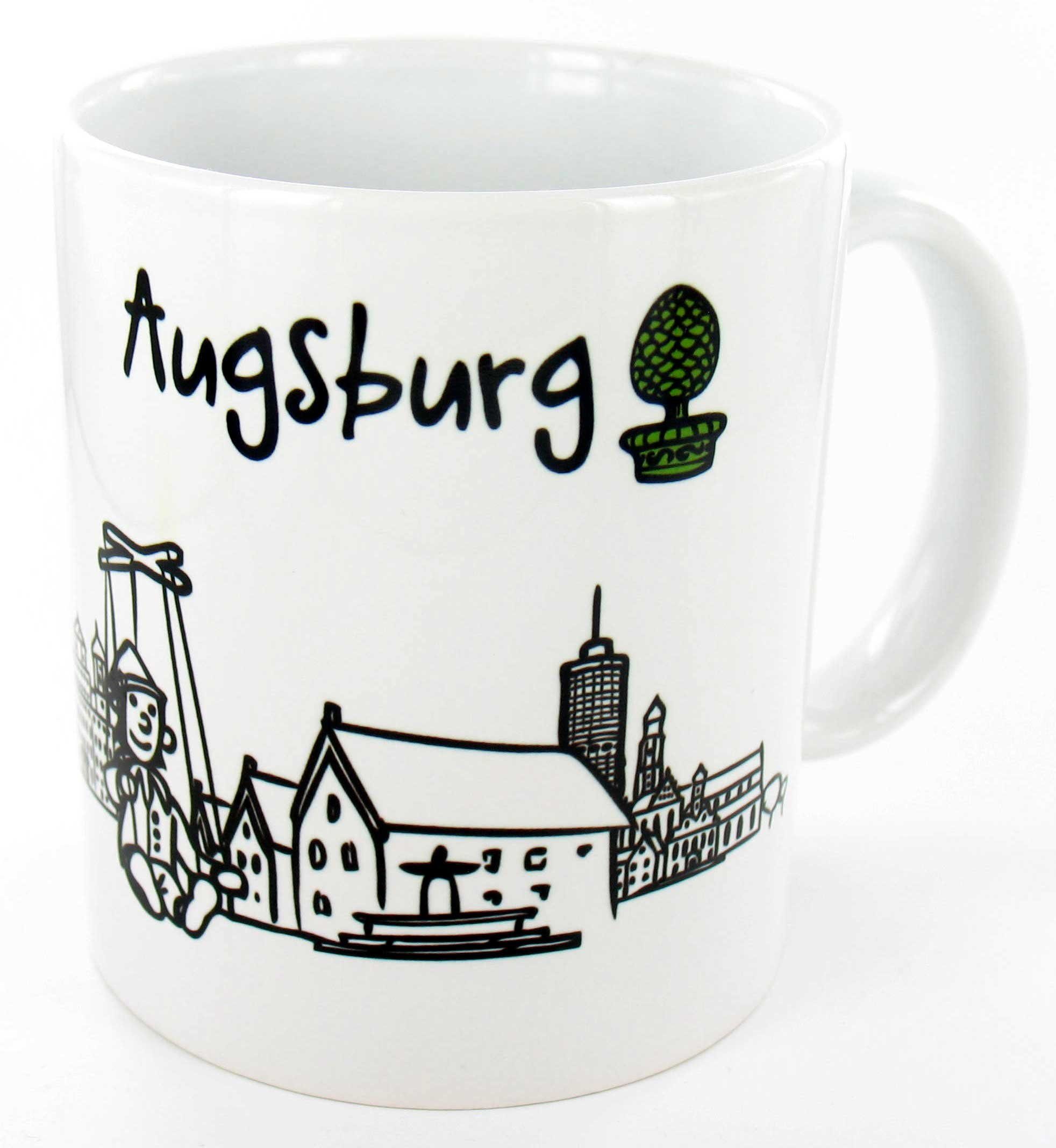 Augsburg Stadtmeister die Dekobecher Skyline