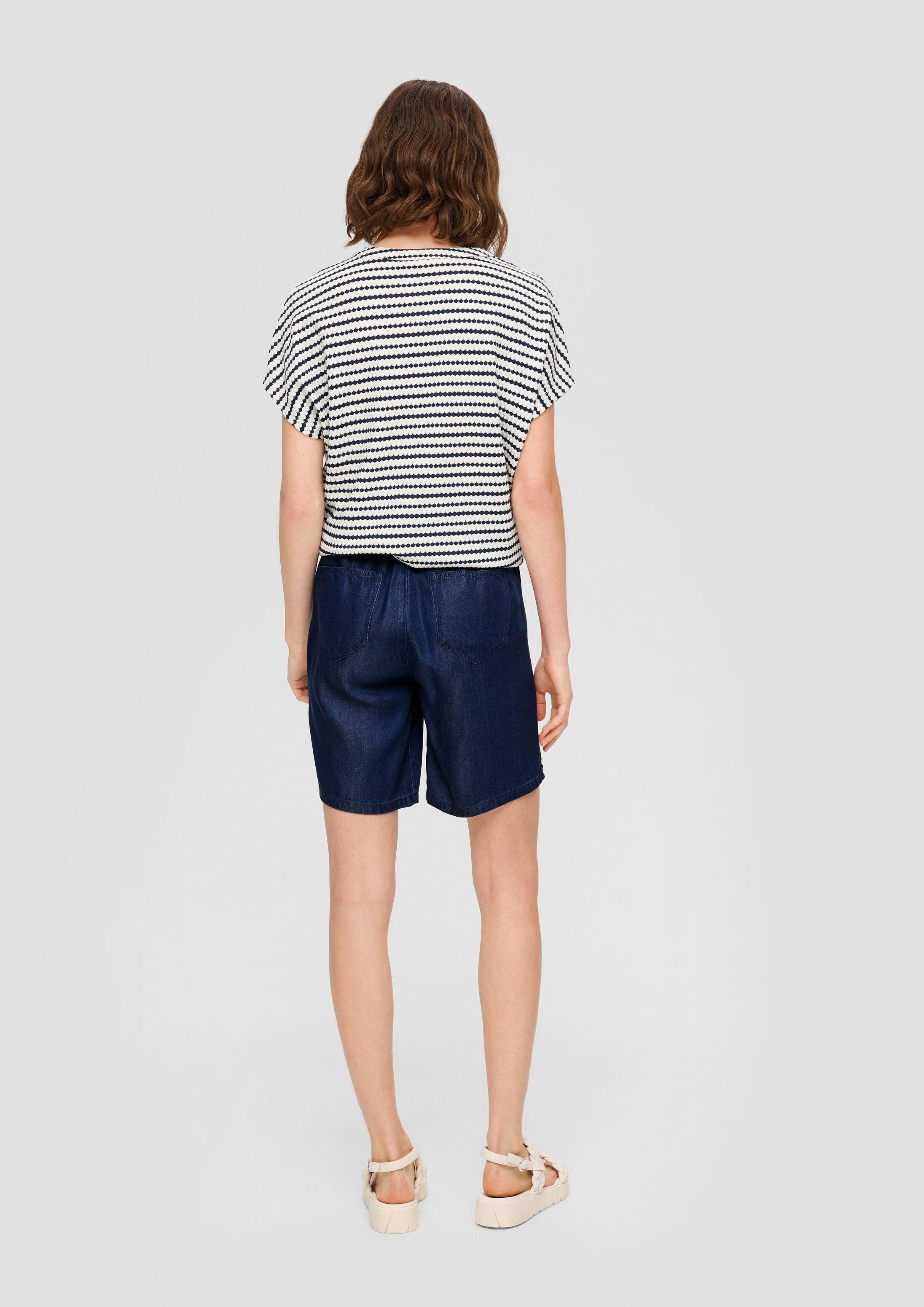s.Oliver Jeansshorts Jeans-Hose SURI Bermuda-Jeans Suri / Mid Rise / Wide Leg / aus Lyocell