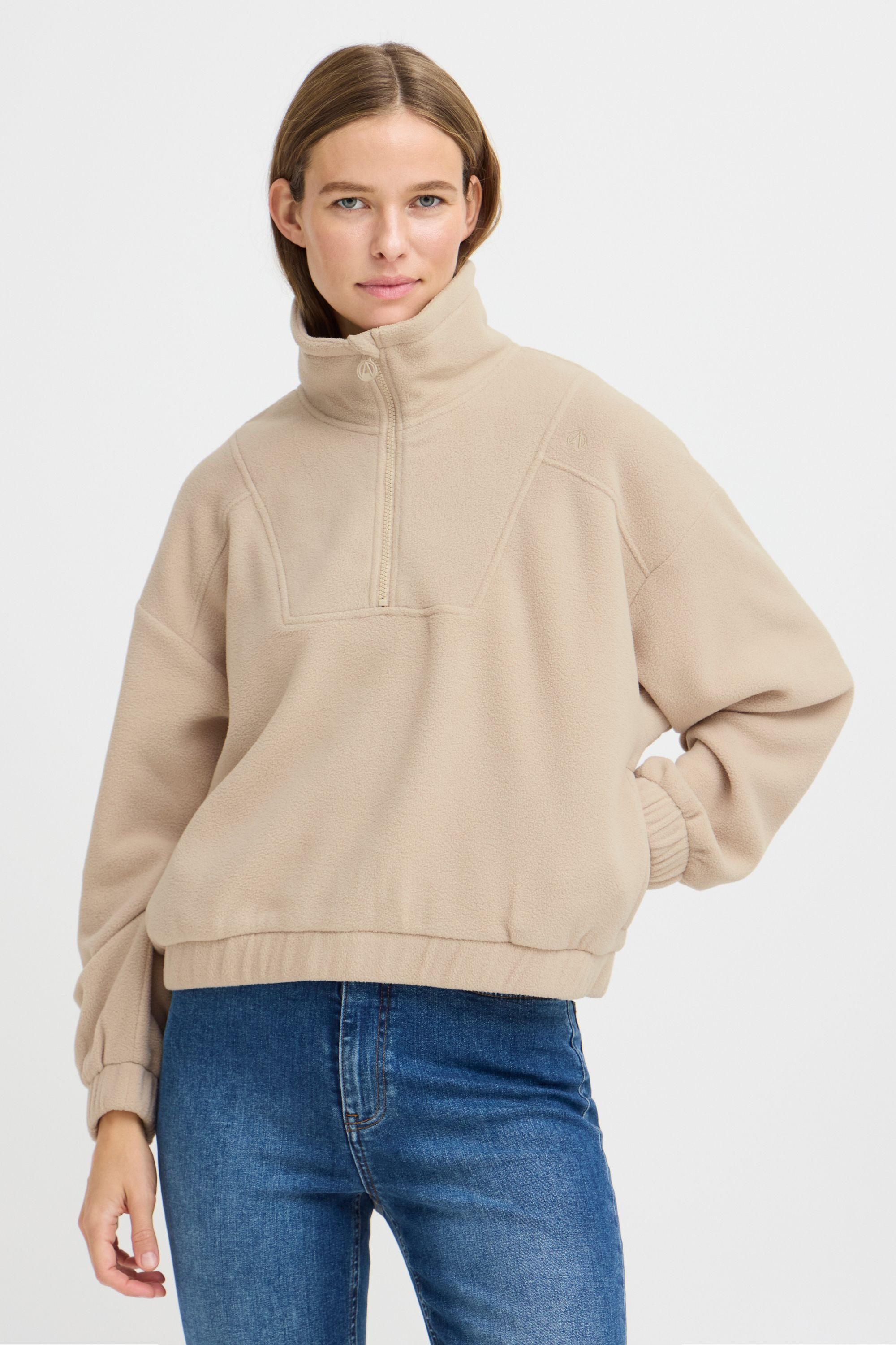 North Bend Troyer NBConza W Modischer Fleecepullover mit Troyer Kragen günstig online kaufen