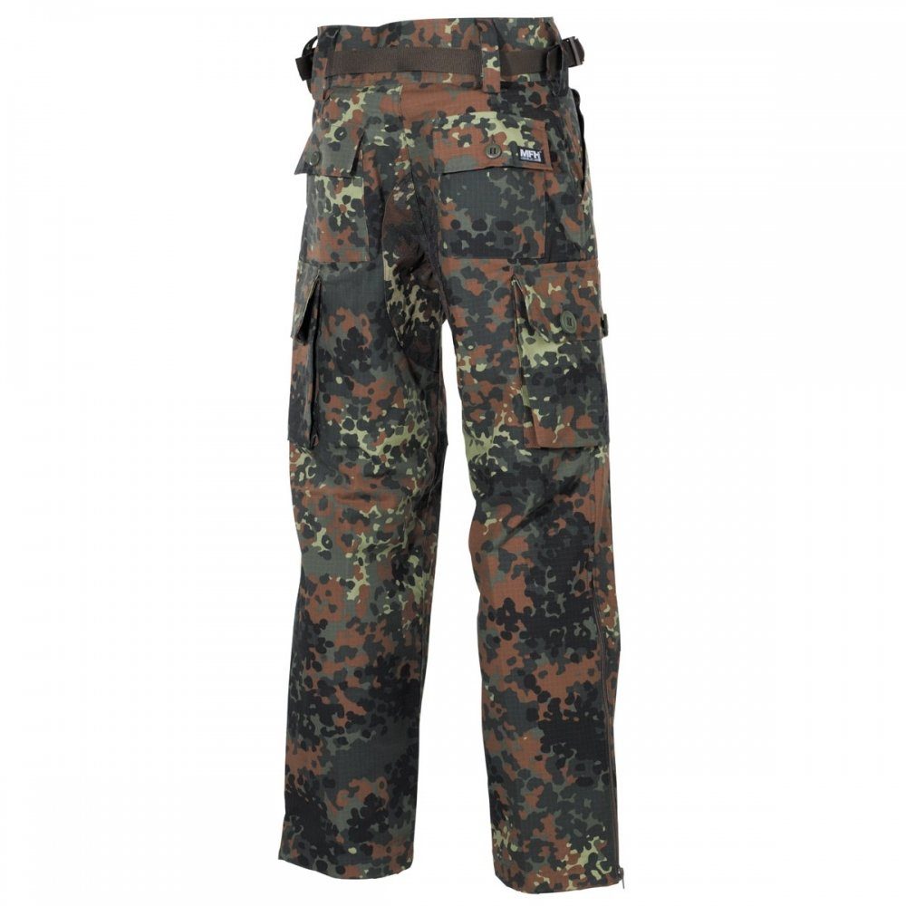 "Smock", Rip flecktarn MFH HighDefence L Stop, Cargohose Kommandohose, -