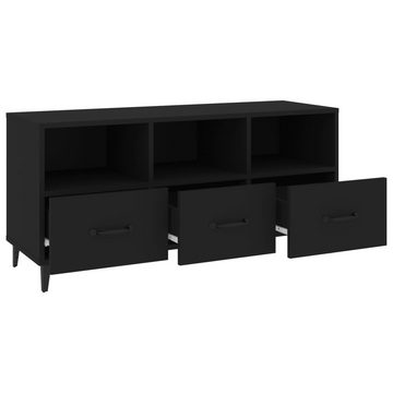 furnicato TV-Schrank Schwarz 102x35x50 cm Holzwerkstoff