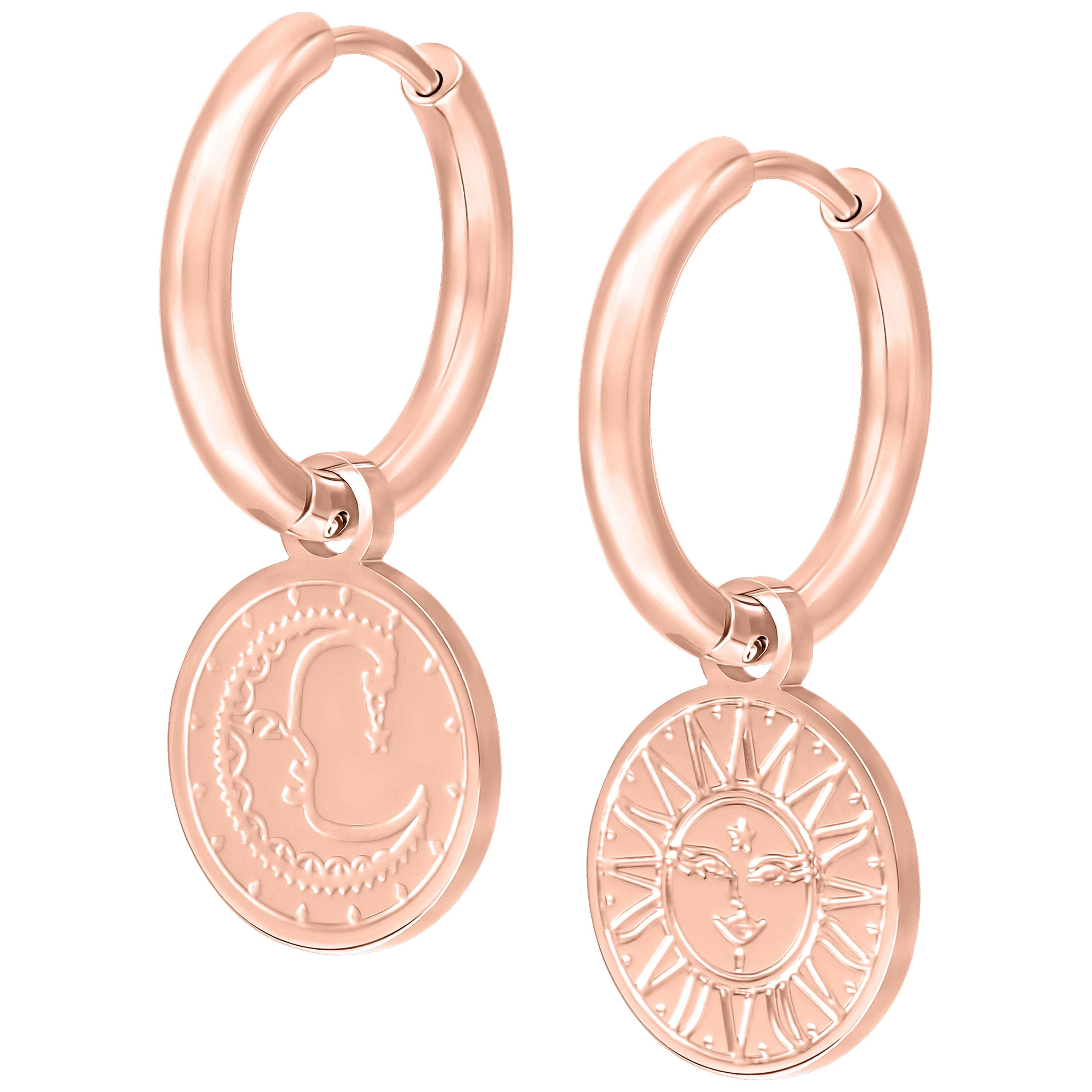 Paar Ohrhänger Little Sun Moon Hoops