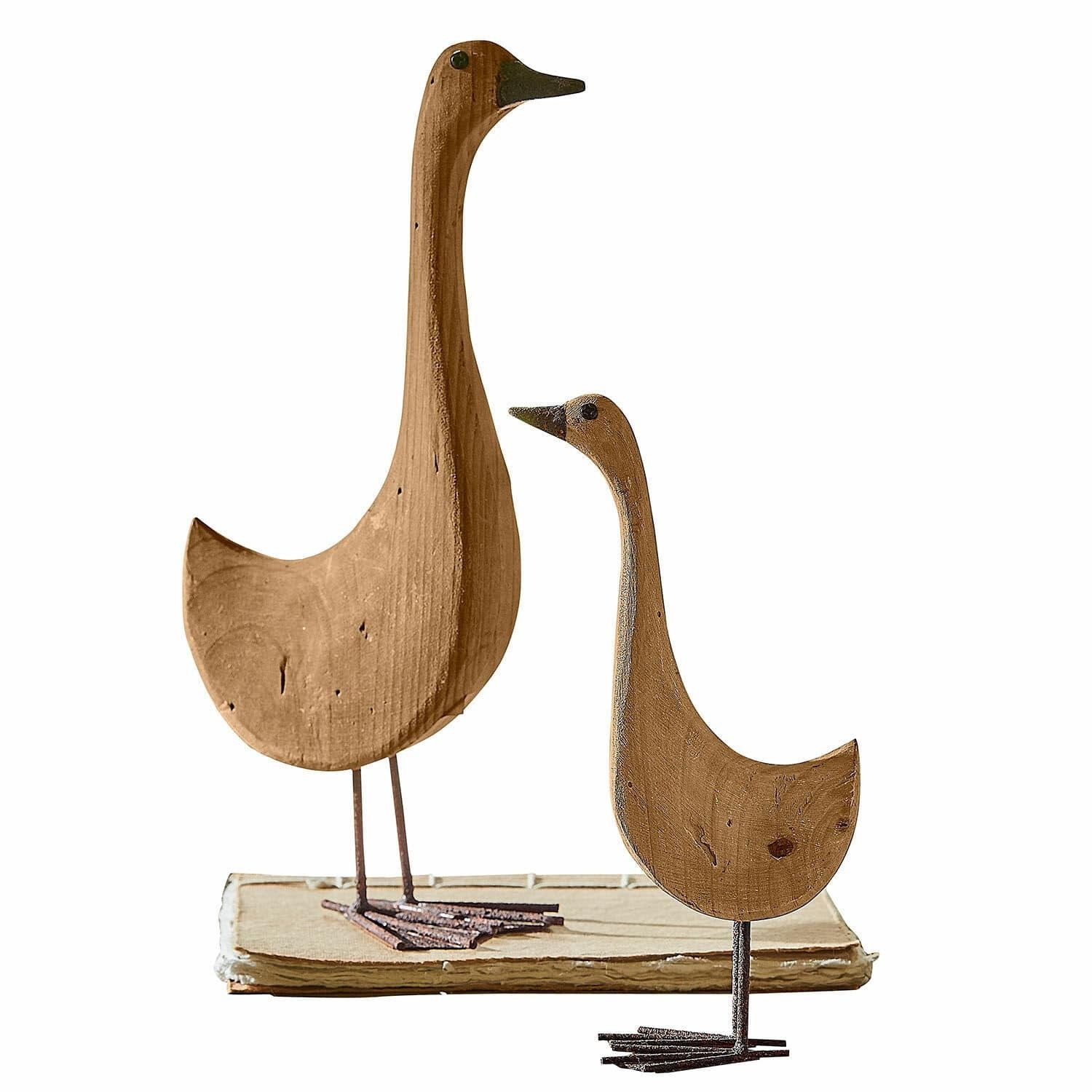 Mirabeau Dekofigur Deko-Gans 2er Set Amiraz antikbraun