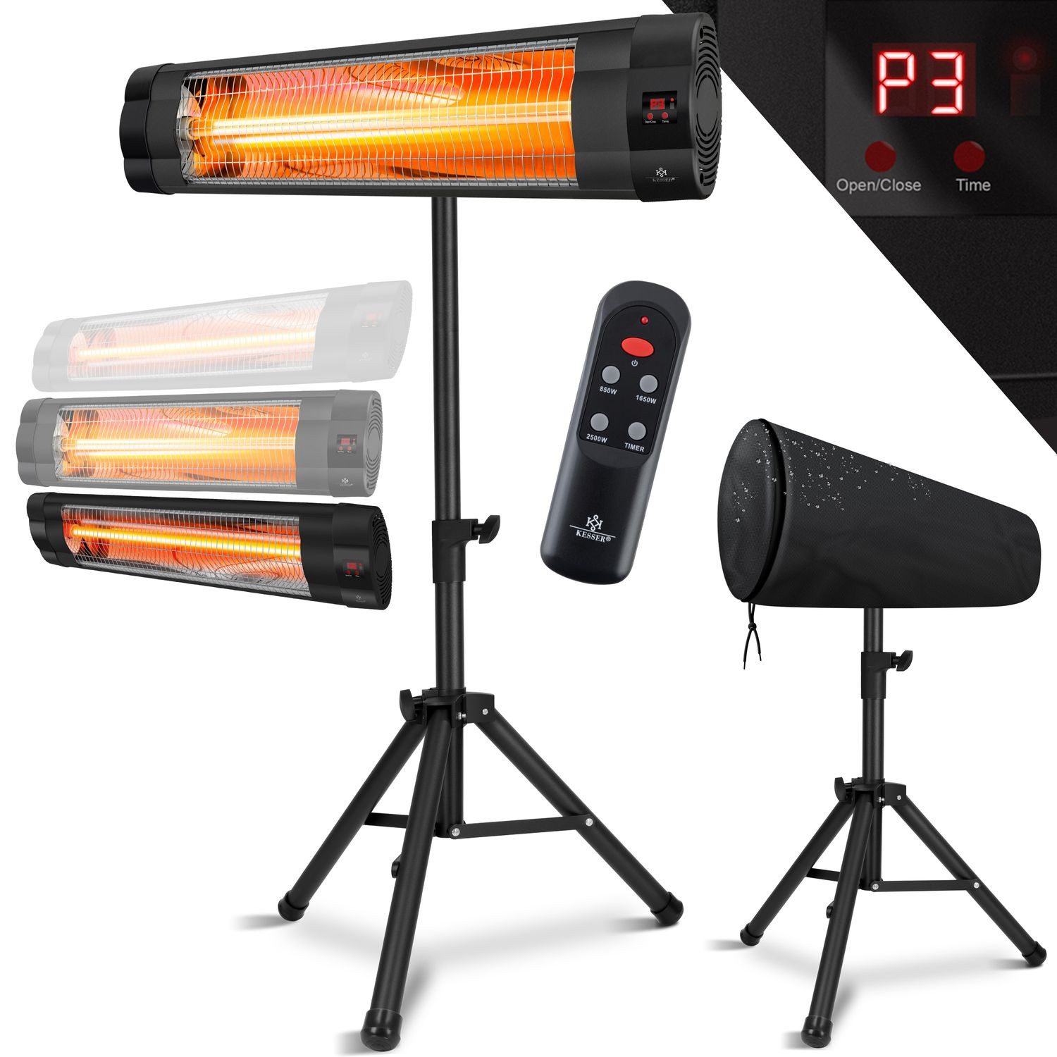 KESSER Infrarotstrahler, 2500 W, Infrarotstrahler Heizstrahler günstig online kaufen