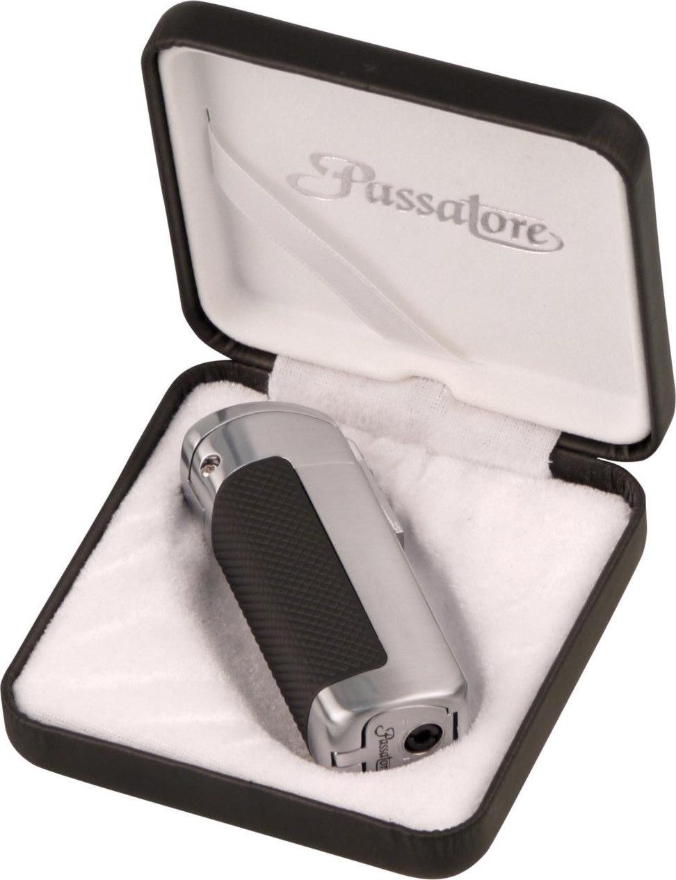Feuerzeug Zigarren Feuerzeug Silver Boss Satin Chrome 3er Jet