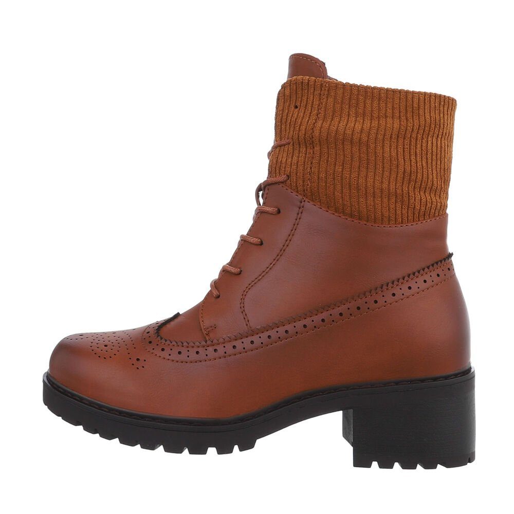 Ital-Design Damen Schnürschuhe Freizeit Schnürstiefelette (84906804) günstig online kaufen