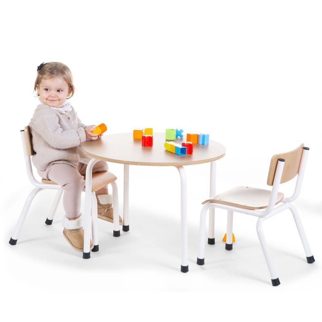 CHILDHOME Bücherregal CHILDHOME Runder Kindertisch Holz Natur und Weiß. € 95,99
