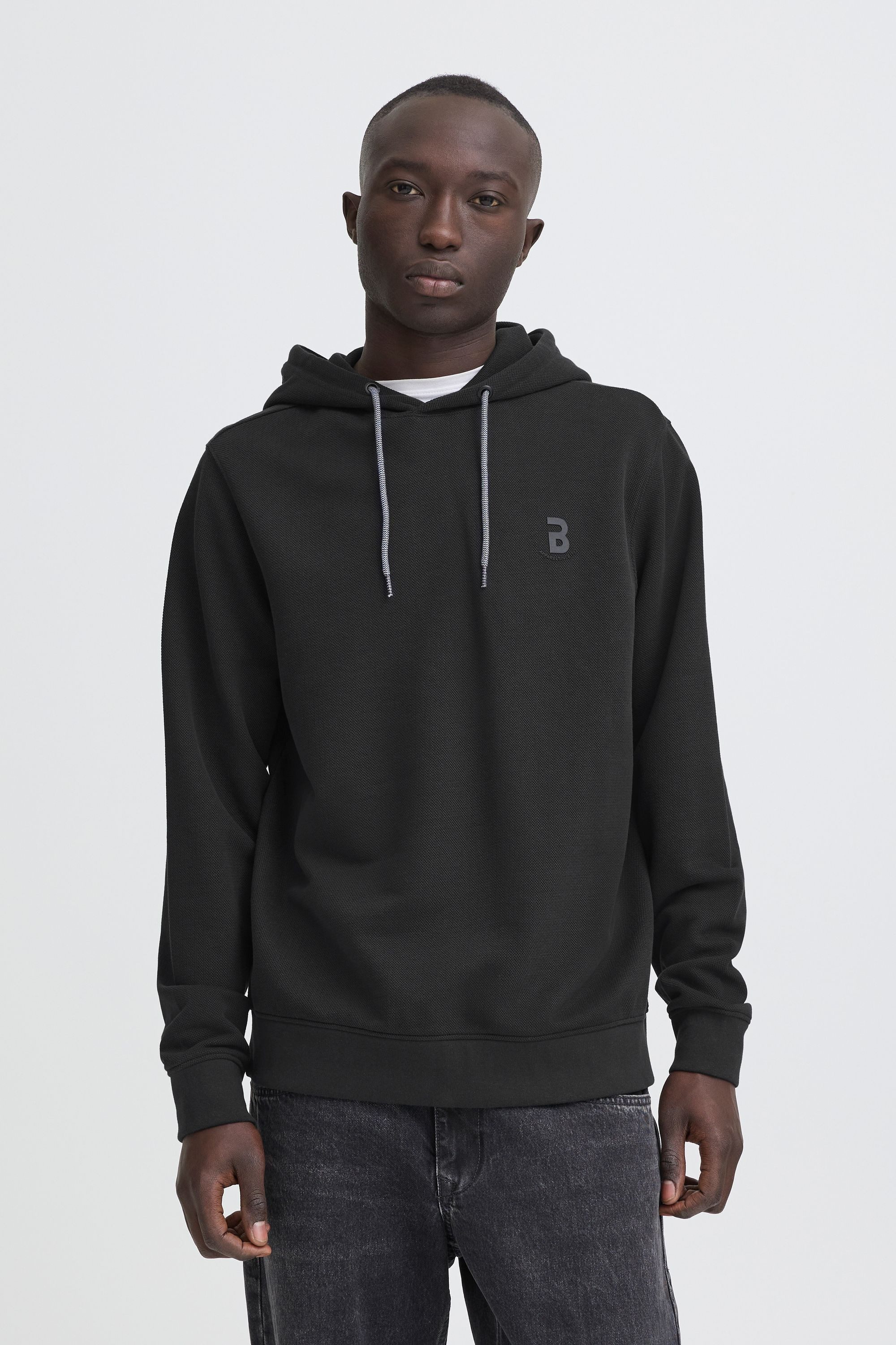 Blend Kapuzenpullover BHJuma Bequemer Hoodie mit kontrastfarbener Kordel