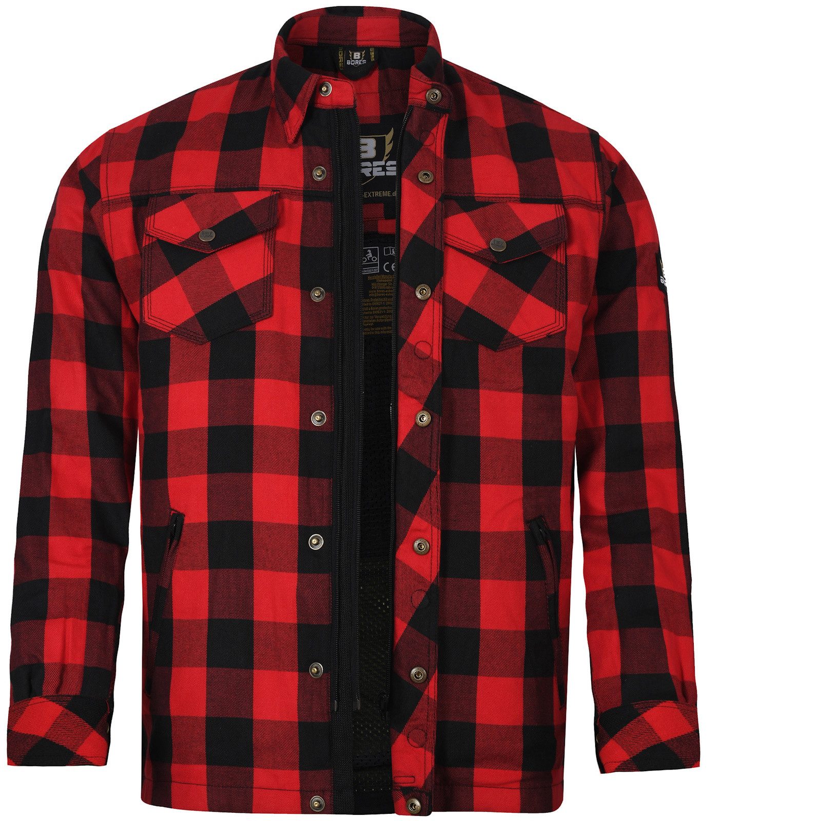 Bores Motorradjacke Bores Lumberjack Jacken-Hemd Basic günstig online kaufen