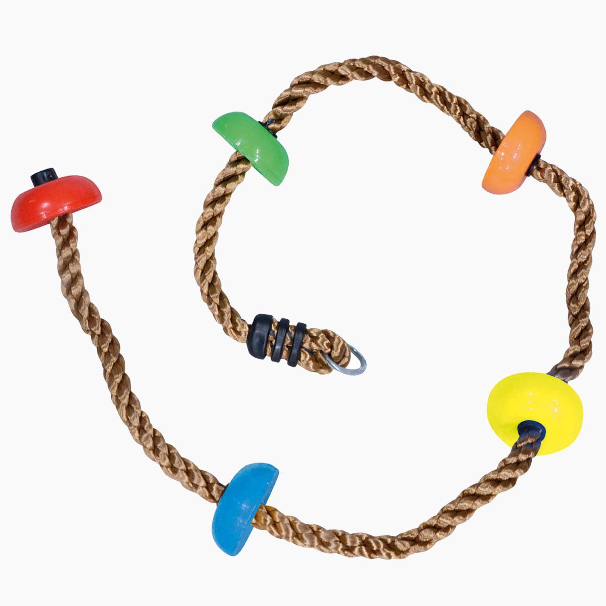 Bino & Mertens Kletterseil Kletterseil mit bunten Tritten (spar packung, 1-tlg., packung), Traglast bis zu 270 kg