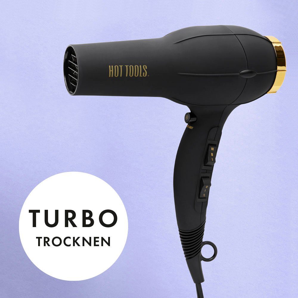 HOT TOOLS HTDR5577E, mit 2000W, Signature Pro leicht, 2 2000 W, Heizstufen Geschwindigkeiten, UK/EU-Stecker Ionic-Haartrockner und 3