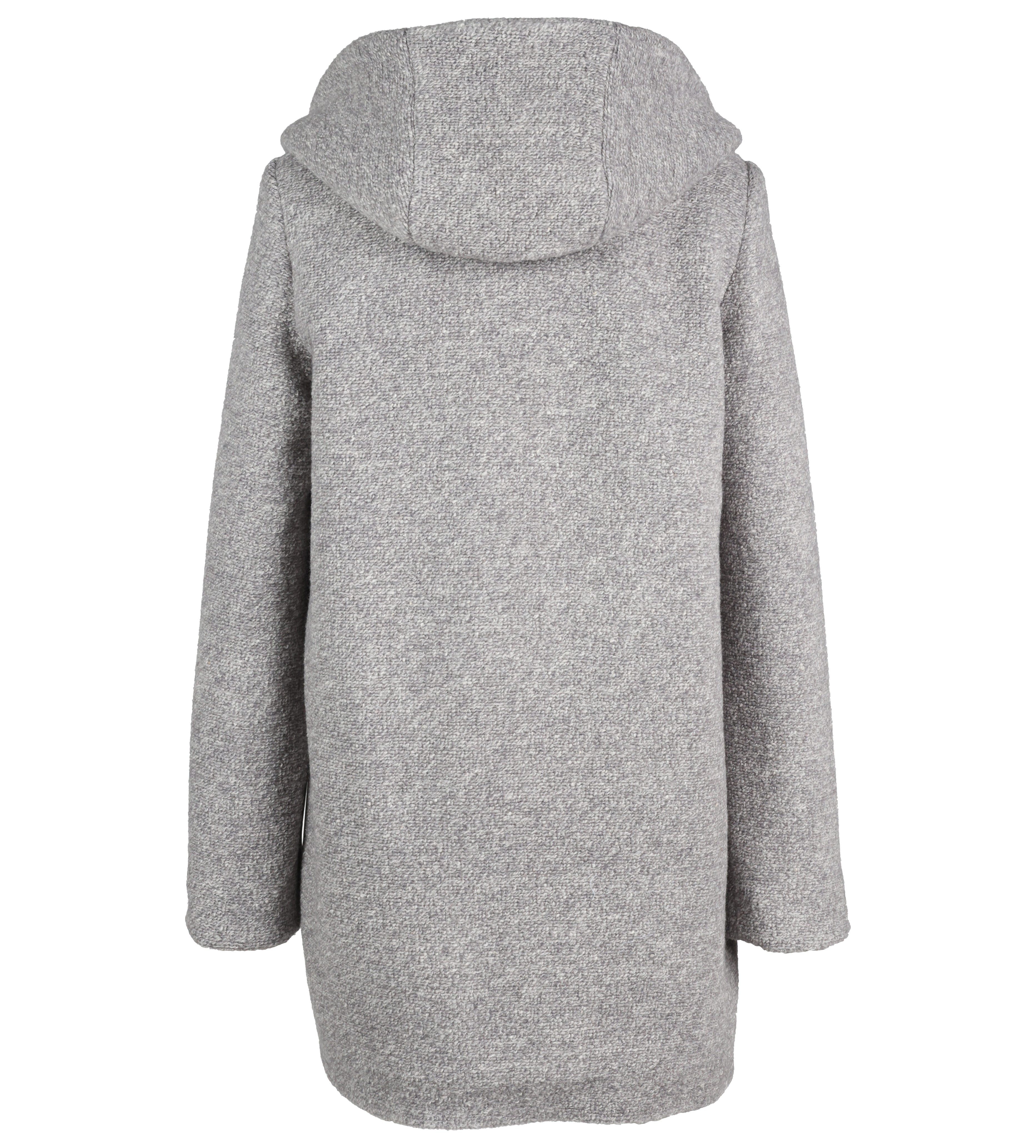 Fuchs Schmitt Kurzmantel Wollstrickmantel mit Kapuze