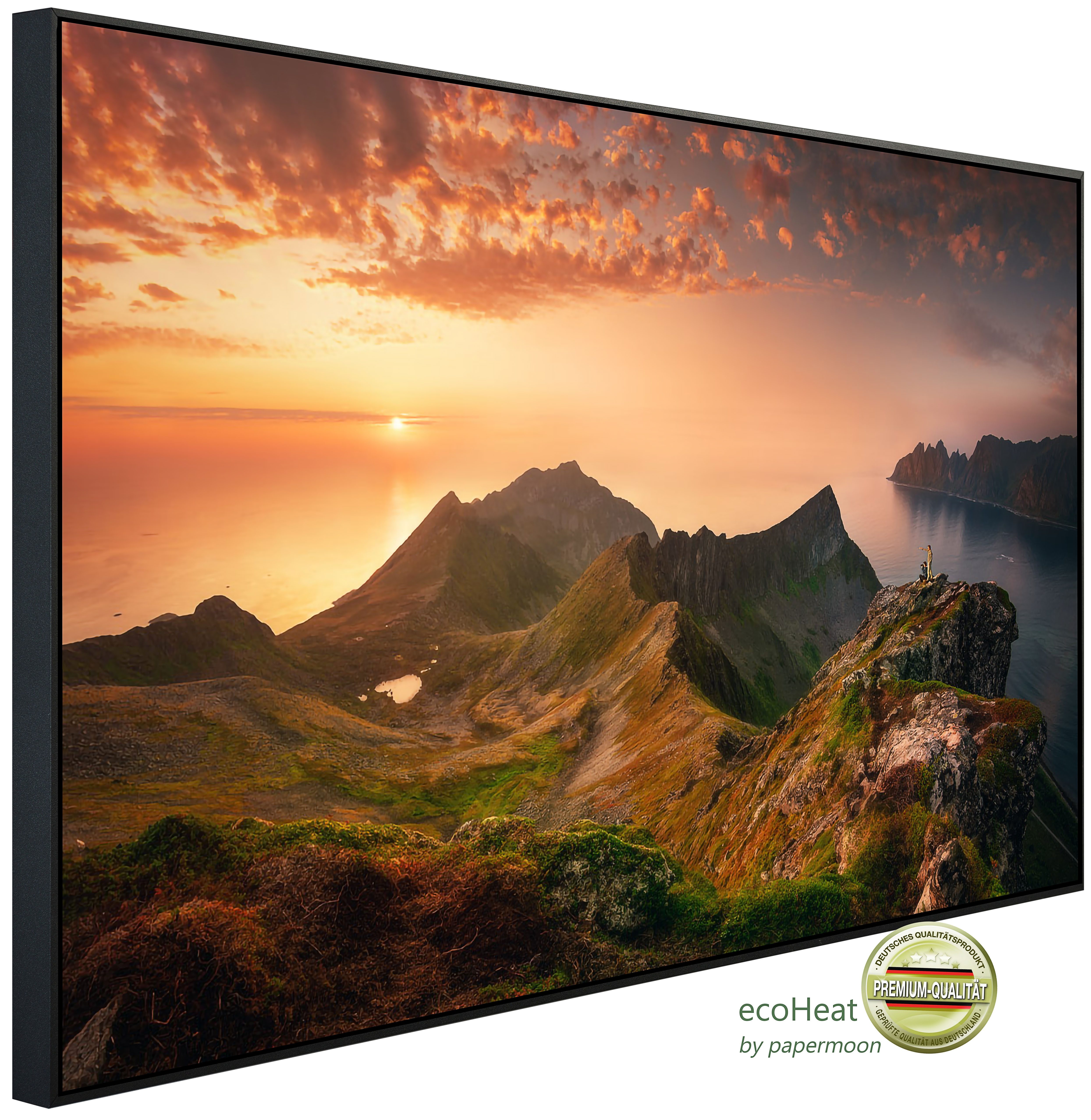 Papermoon Infrarotheizung INFRAROT-BILD-HEIZUNG, Landschaft, TÜV-Rheinland/GS zertifiziert, angenehme Strahlungswärme