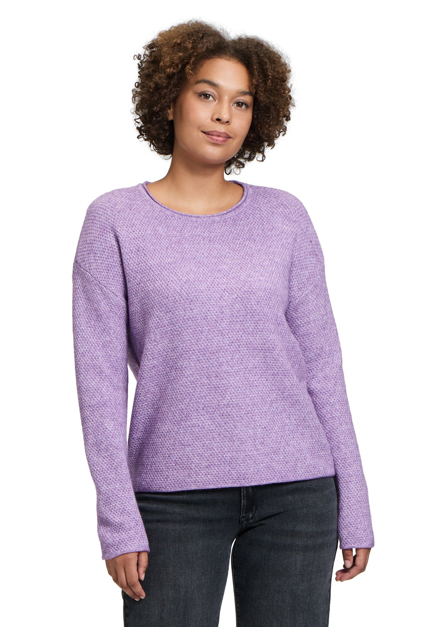 Strickpullover Betty & Co Damen Strickpullover mit Rundhalsausschnitt