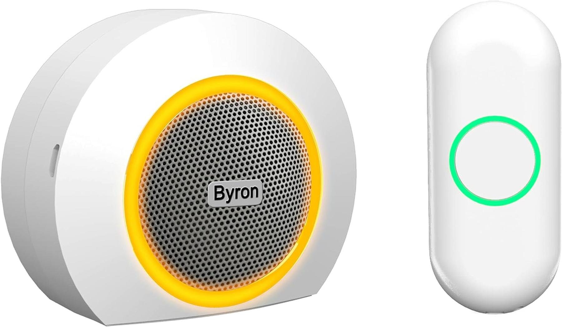 Byron Türklingel-Set Byron DBY-23522 Funk-Türklingel-Set, Farbiger visueller Alarm, 1 Empfänger, Farbiger visueller Alarm