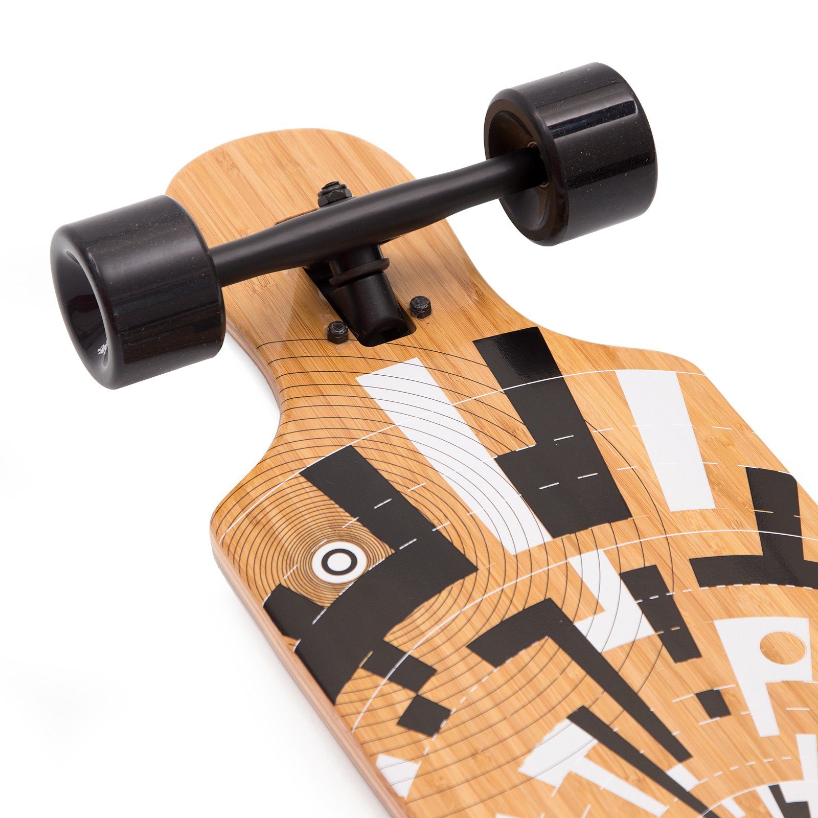 Apollo Longboard Twin Tip DT Longboard 40", aus Holz mehrlagig verleimt für Idealen Flex & Stabilität