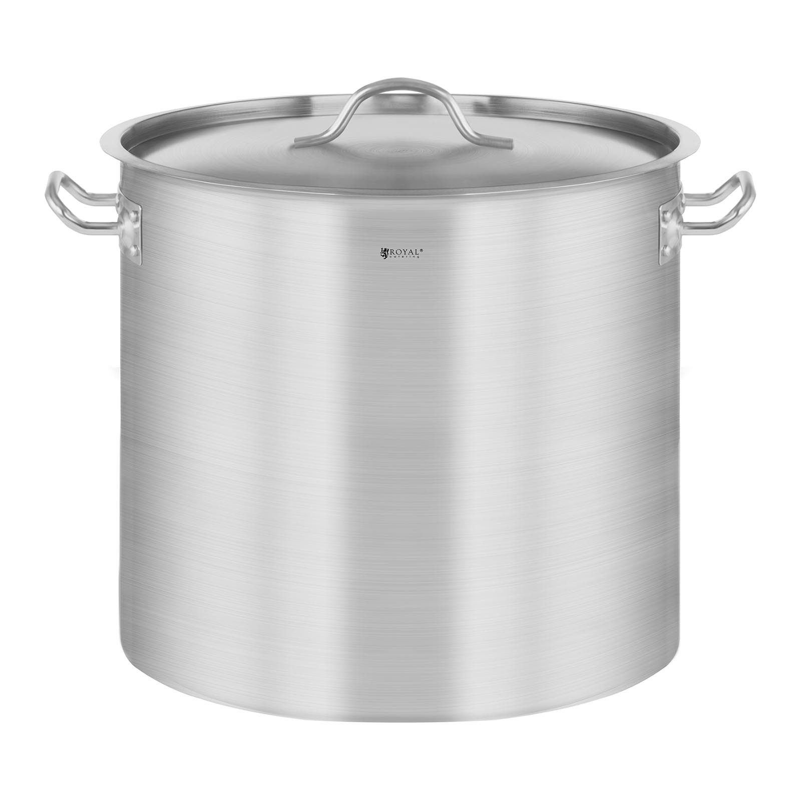 Royal Catering Kochtopf 17 L Suppentopf Ø 28 x 33 cm Edelstahl Induktion Universaltopf Deckel, Edelstahl, verschiedene Größen