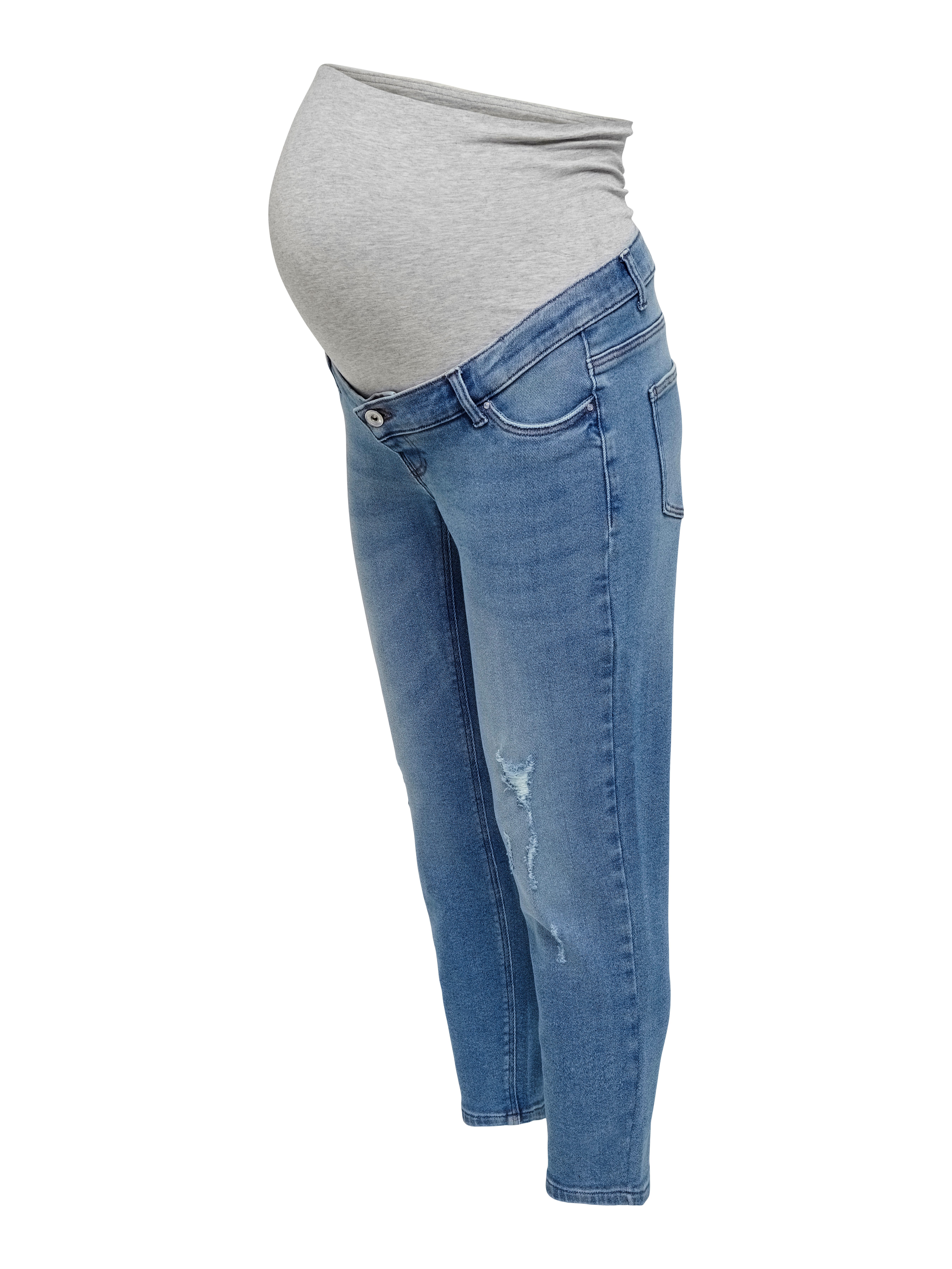 ONLY MATERNITY Umstandsjeans OLMCATWALK HW MOM AK DES DNM PIM040 NOOS aus Baumwollmischung, mit Elasthan, elastisches Material – Bild 5 von 5