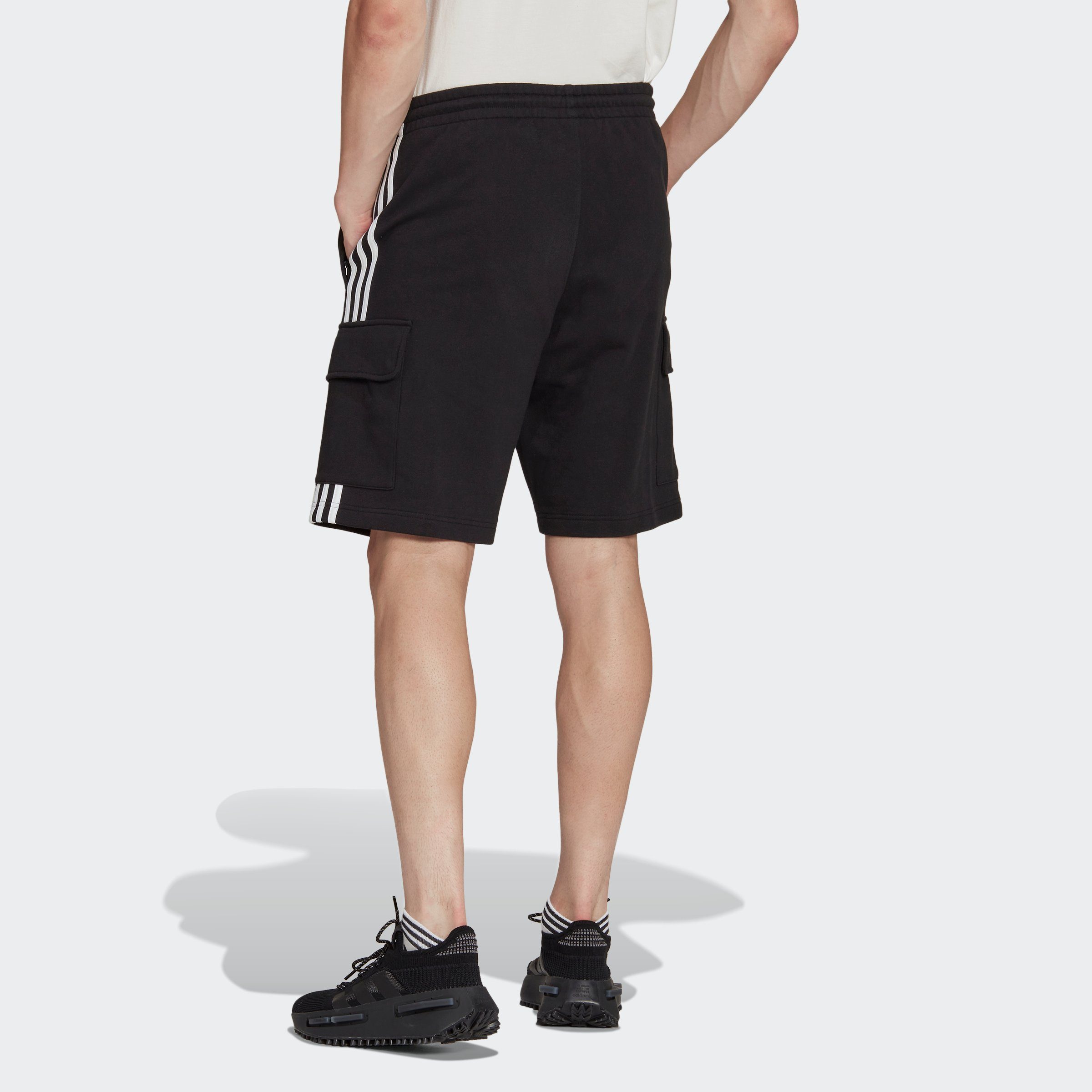 Shorts (1-tlg) Black adidas 3STREIFEN CARGOSHORTS CLASSICS Originals ADICOLOR