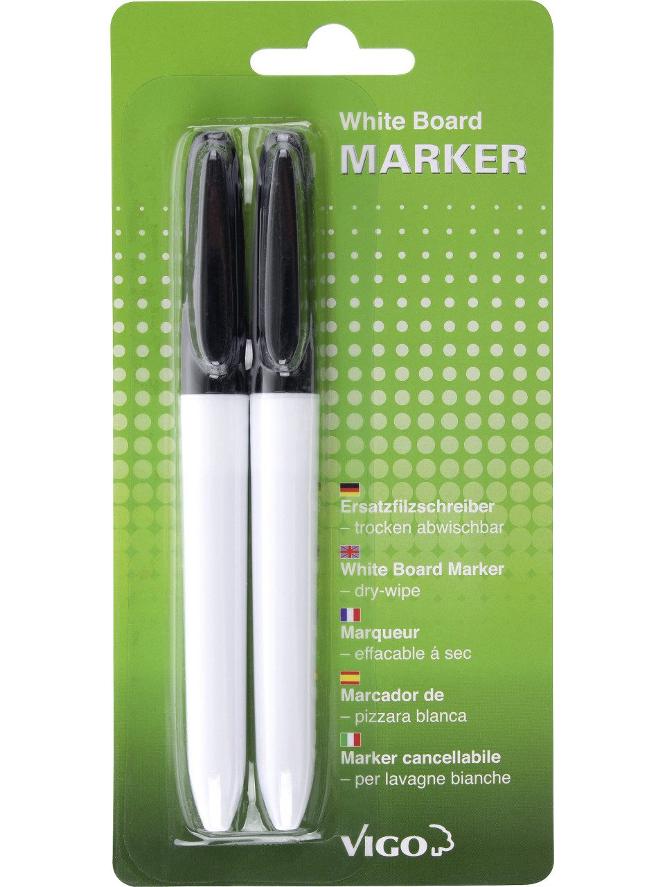 Vigo Whiteboard Marker Vigo Filzschreiber für Magnettafeln 2 Stifte