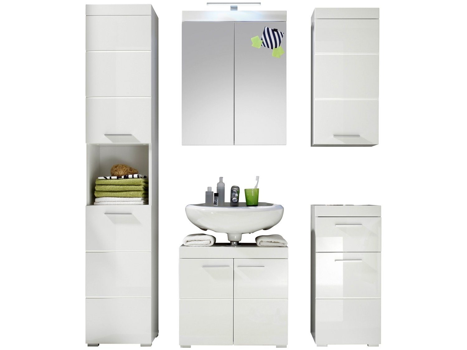 Hängeschrank AMANDA, H 77 cm, Weiß günstig online kaufen