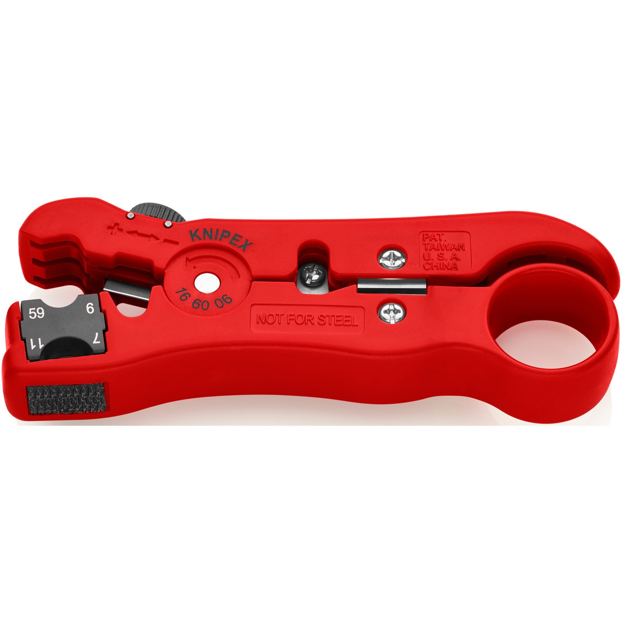 Knipex Abisolierzange KNIPEX Abisolierwerkzeug für Koax-Kabel 16 60 06