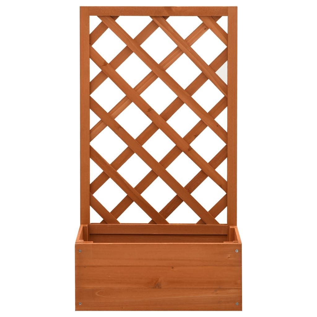 DOTMALL Spalier Garten-Spalier mit Blumenkasten Orange günstig online kaufen