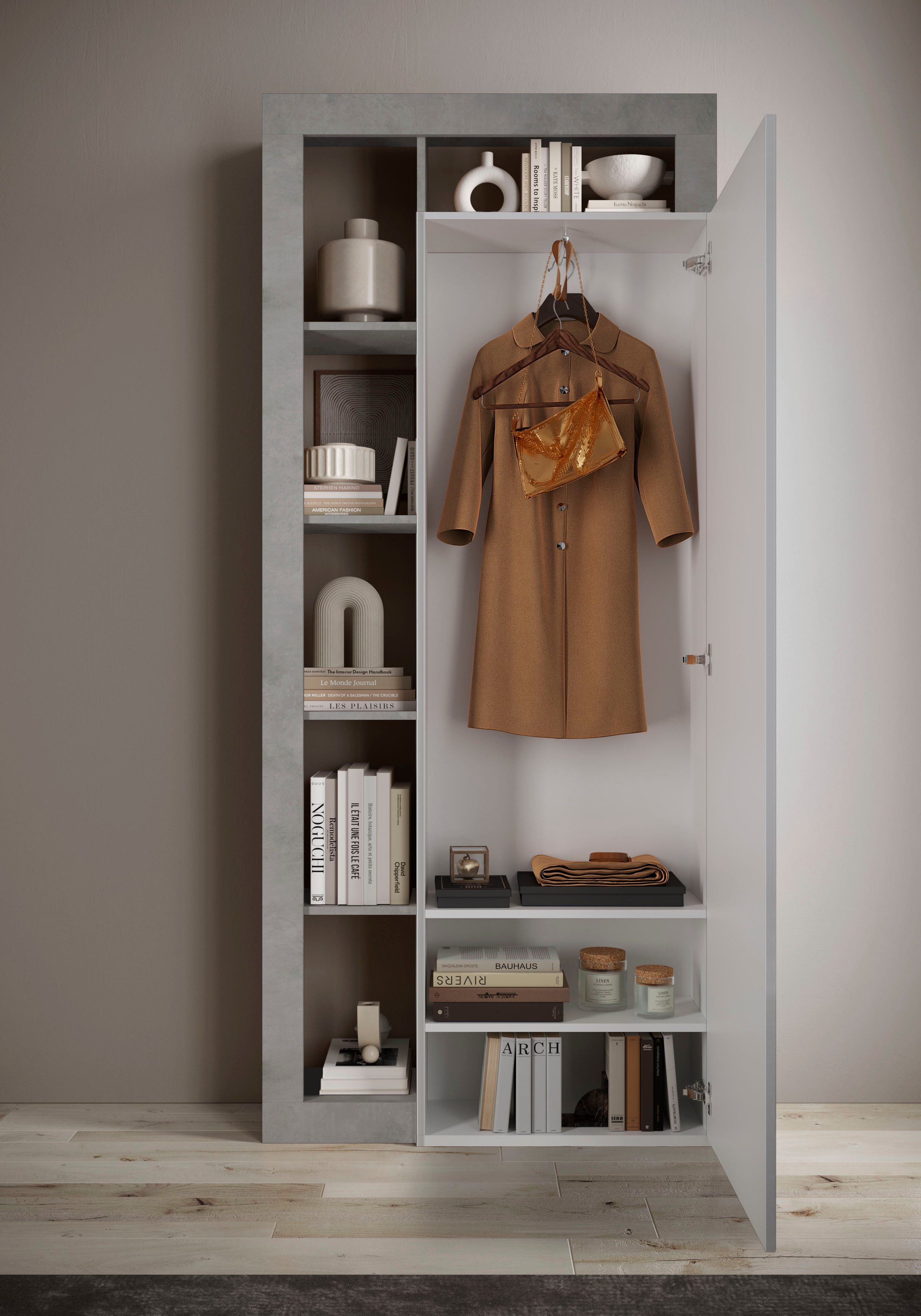 Home affaire Garderobenschrank Hamburg, Breite 91 cm Höhe 209 cm – Bild 3 von 5