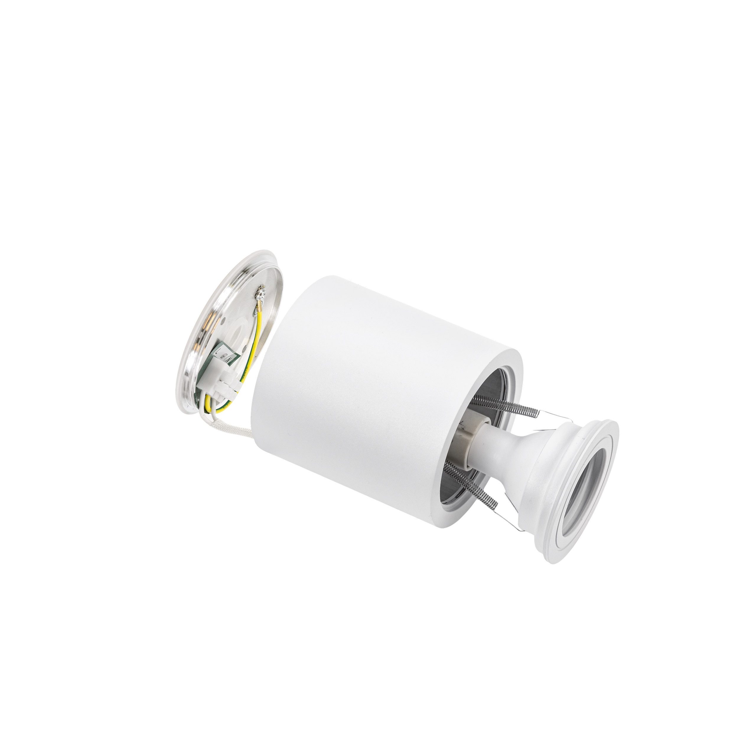 Spectrum Aufbauleuchte LED Chloe GU10 Außenleuchte weiß Deckenleuchte IP65 matt max. 30W rund, Kein Leuchtmittel enthalten, Außenleuchte