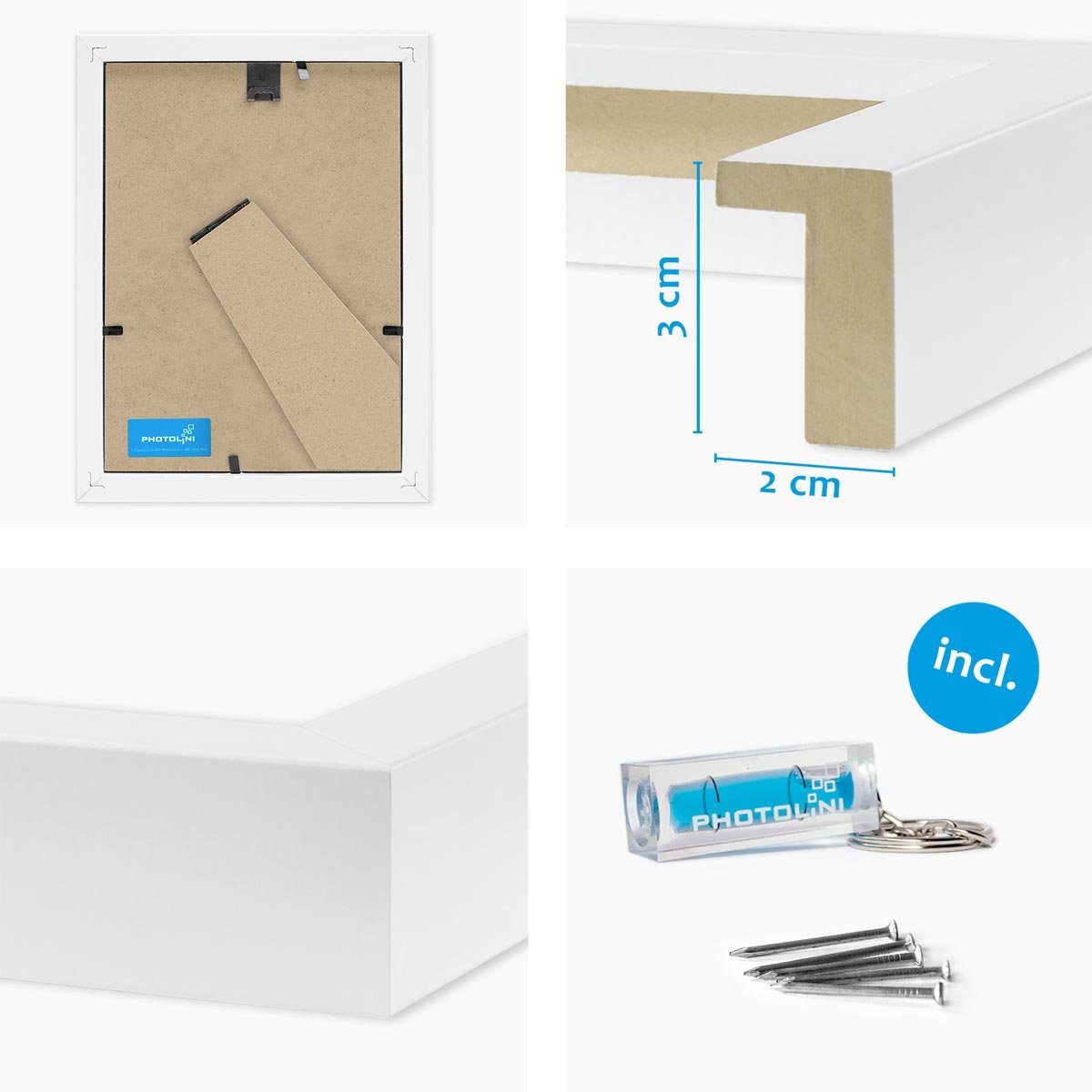 PHOTOLINI Bilderrahmen 2er Set 3D-Rahmen mit günstig online kaufen