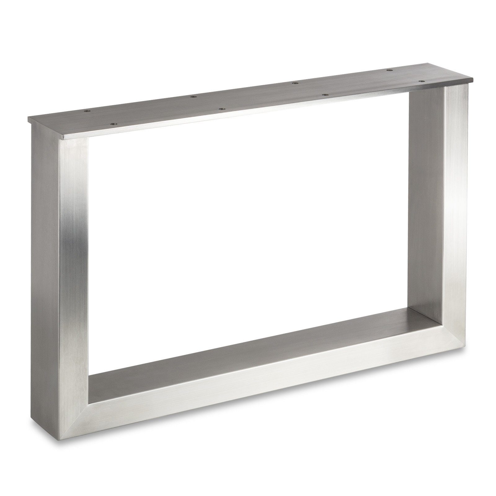 Tischgestell Tischkufe TAB echt Edelstahl Profil 80 x 40 mm