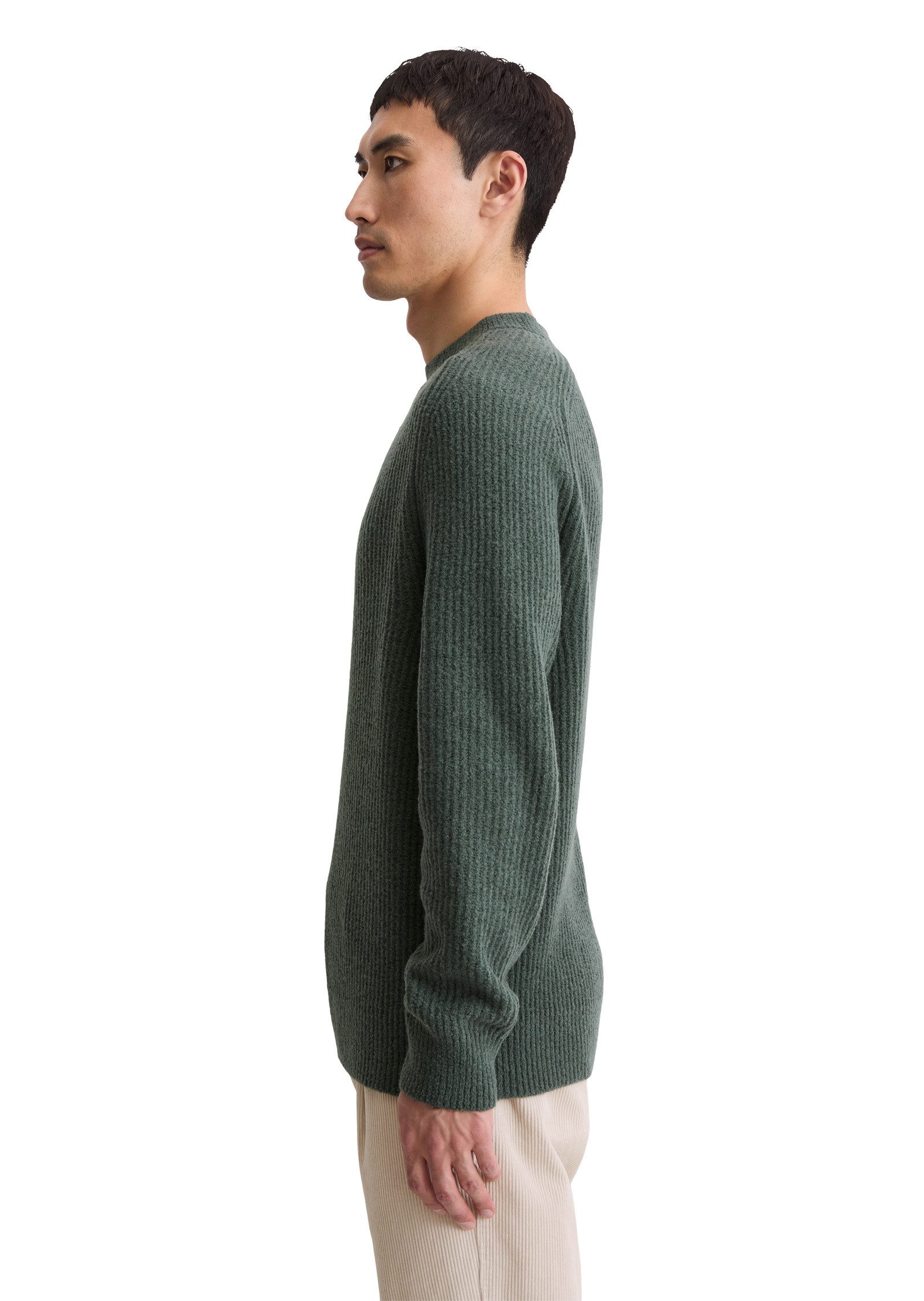 Marc O'Polo Rundhalspullover aus weichem Schurwoll-Mix günstig online kaufen