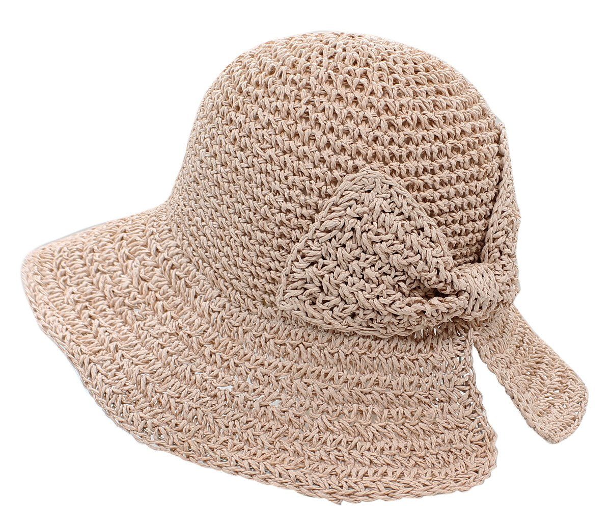 Lipodo Costanzo Bogart Strohhut - Mehrfarbiger Hut - Sommerhut Mit