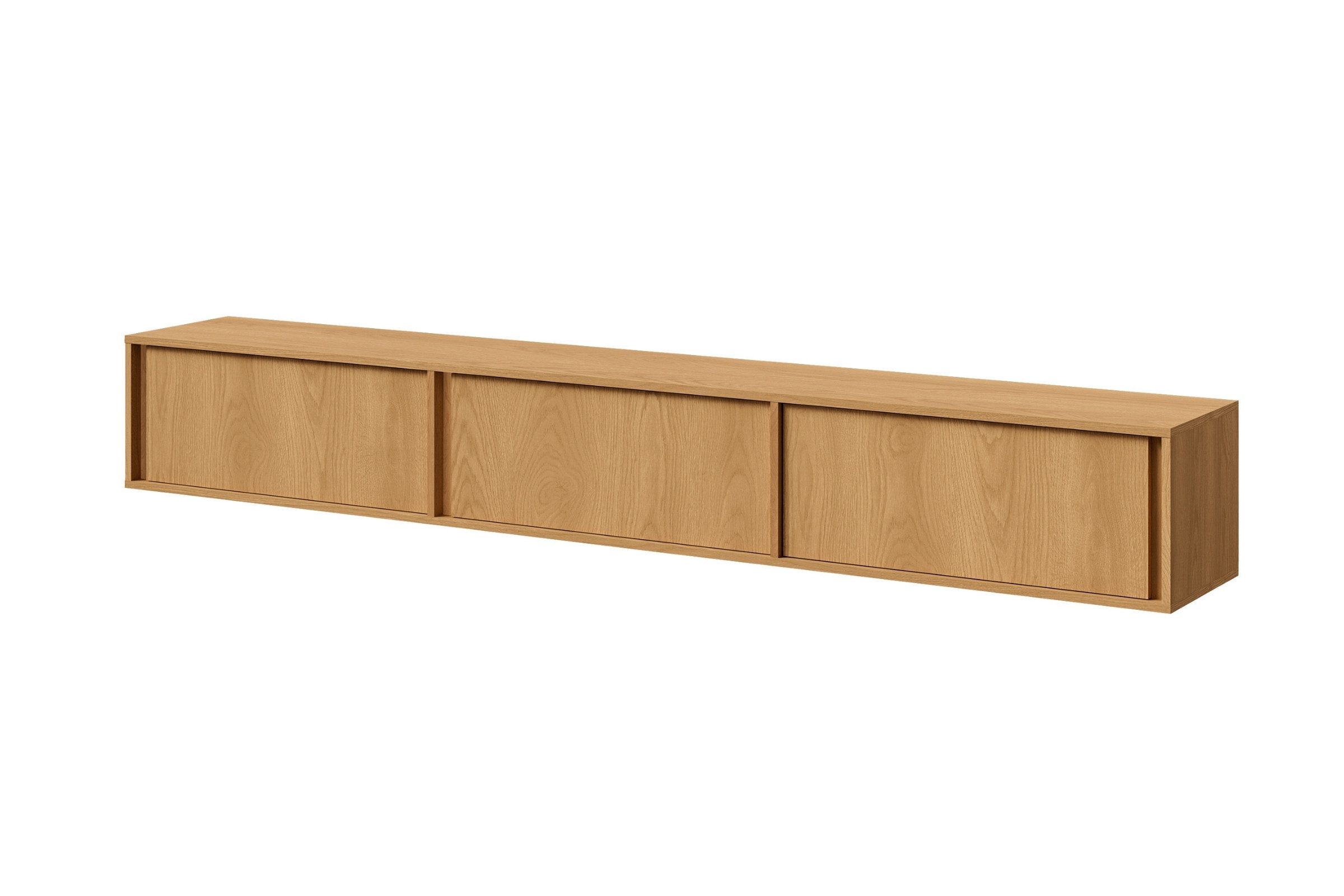 Deine Möbel 24 TV-Board VELORA 230 cm breit, stehend oder hängend montierbar (Set, 1 St., VELORA - Kollektion), mit 3 Klappen, moderne grifflose TV-Kommode