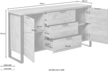 Jahnke Sideboard LOOP, Breite ca. 150 cm