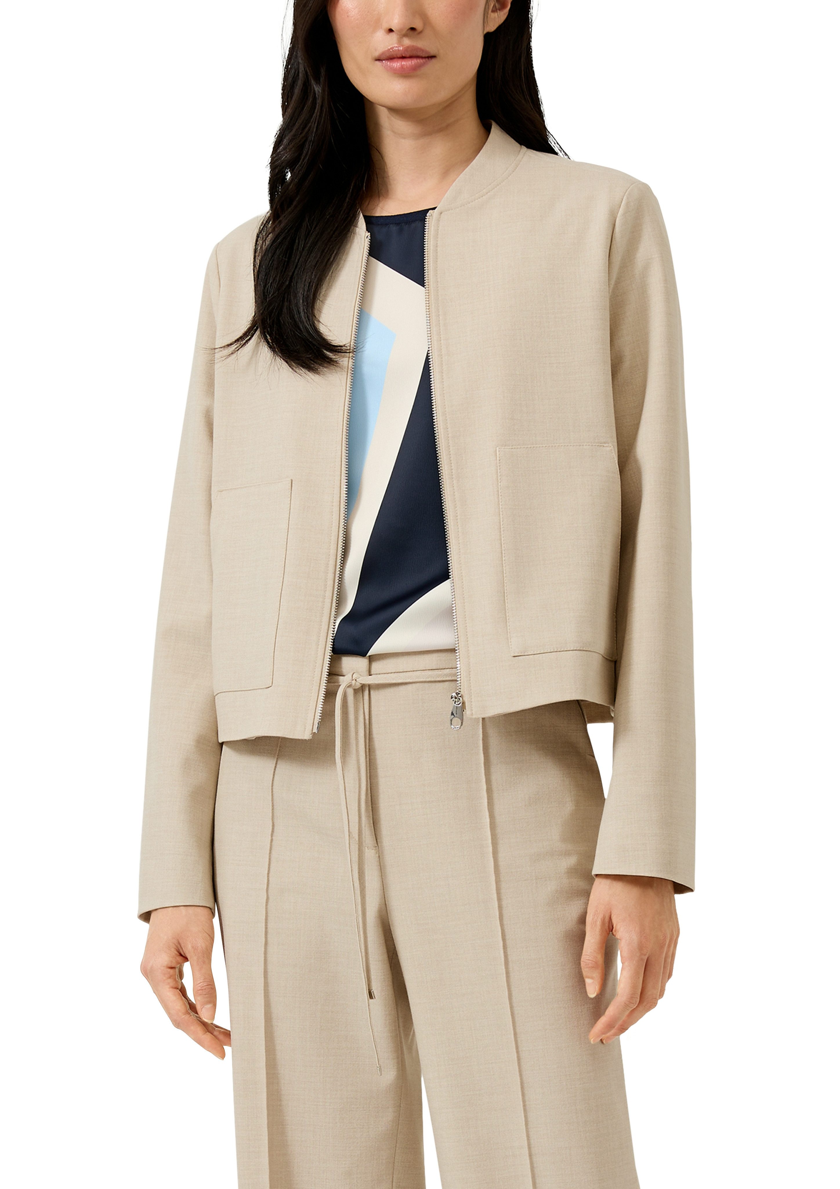 s.Oliver BLACK LABEL Kurzjacke mit Taschen