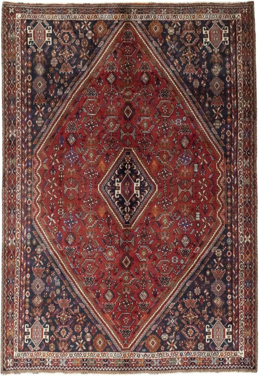 Orientteppich Shiraz 203x294 Handgeknüpfter Orientteppich / Perserteppich, Nain Trading, rechteckig, Höhe: 10 mm