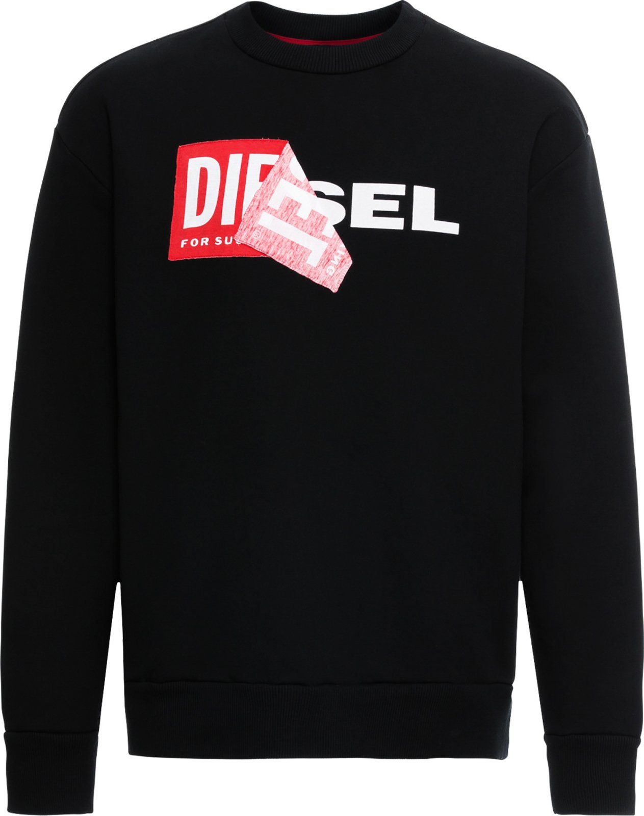 Diesel Sweatshirt Oversize Pullover S-SAMY Schwarz