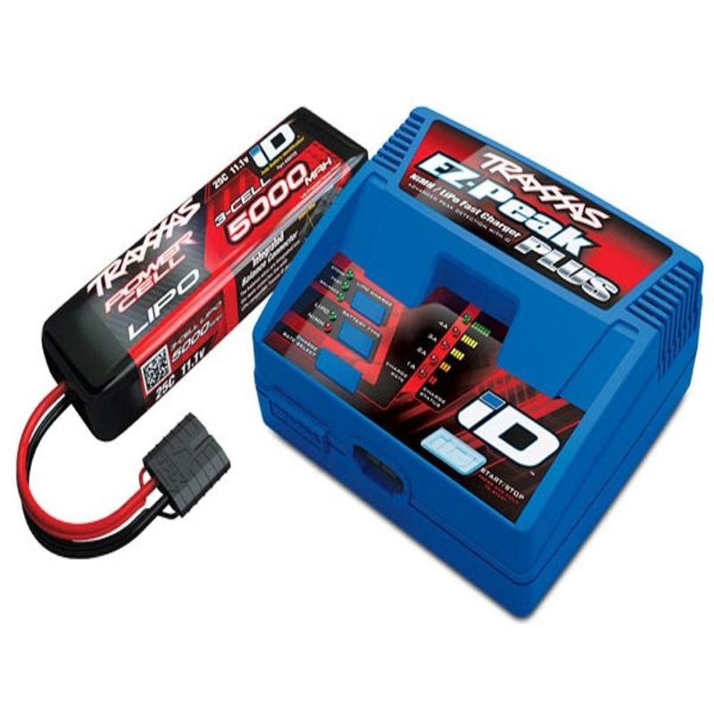 Traxxas Traxxas POWER PACK EZ-Peak Plus 4A Ladegerät EU Version + 1x ID LiPo 1 RC-Ladegerät