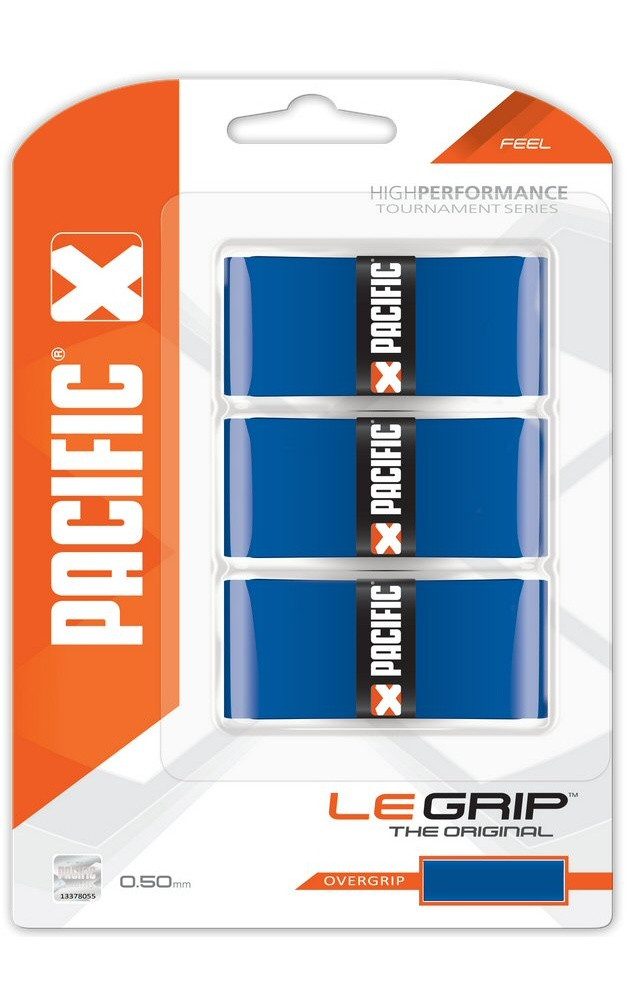 Pacific Griffband Overgrip Le Grip 0.55mm blau 3er
