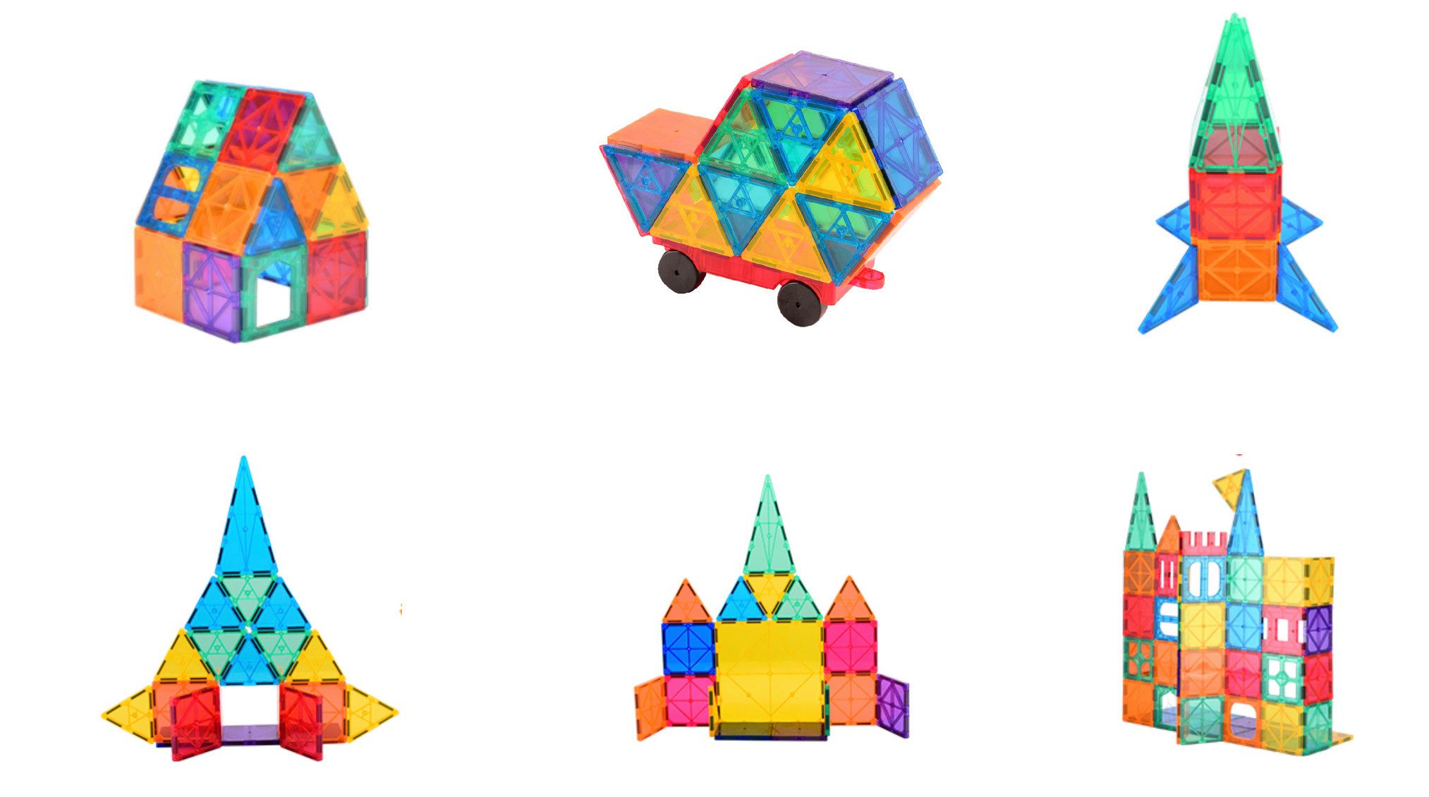 powertechnik-Germany Magnetische Bausteine 3D Magnetspiele Bauklötze 48/64t günstig online kaufen