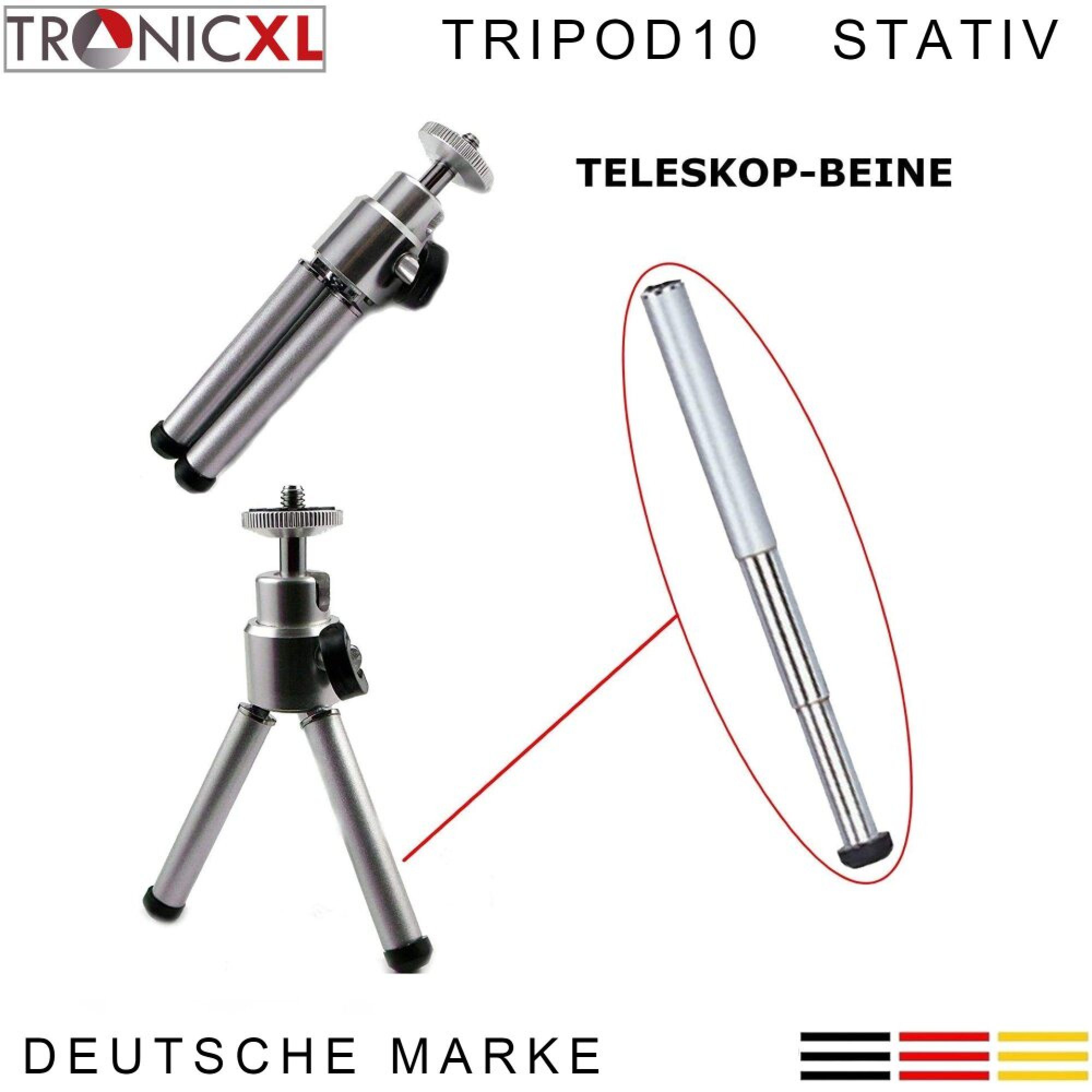 TronicXL Tripod Smartphone Stativ iPhone (Höhenverstellbar) Handy Samsung Apple Ministativ für Kamerastativ