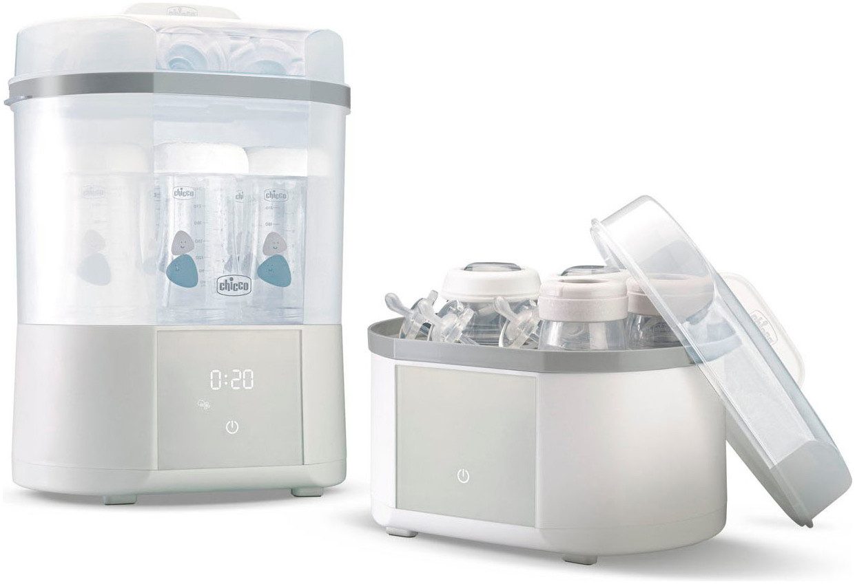 Chicco Dampfsterilisator Modularer Sterlisator mit Trocknungsfunkion, mit Trocknungsfunktion weiß